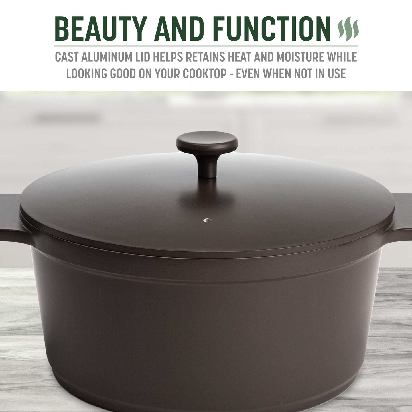 Goodful All-In-One Pot, Multilayer Nonstick, High Performance Cast Dutch Oven With Matching Lid, Roasting Rack And Turner, Made Without PFOA, Dishwasher Safe Cookware, 4.7-Quart, Graphite