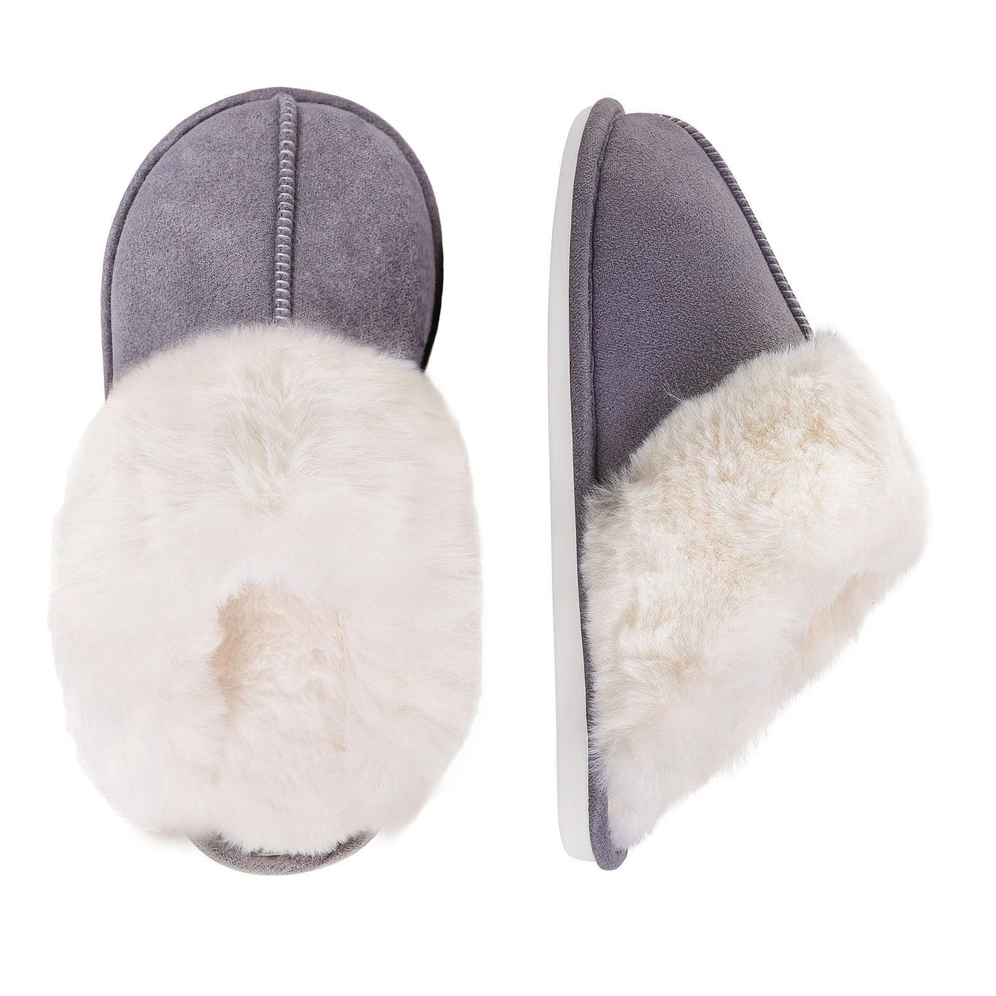 Fuzzy Memory Foam Slippers for Women
