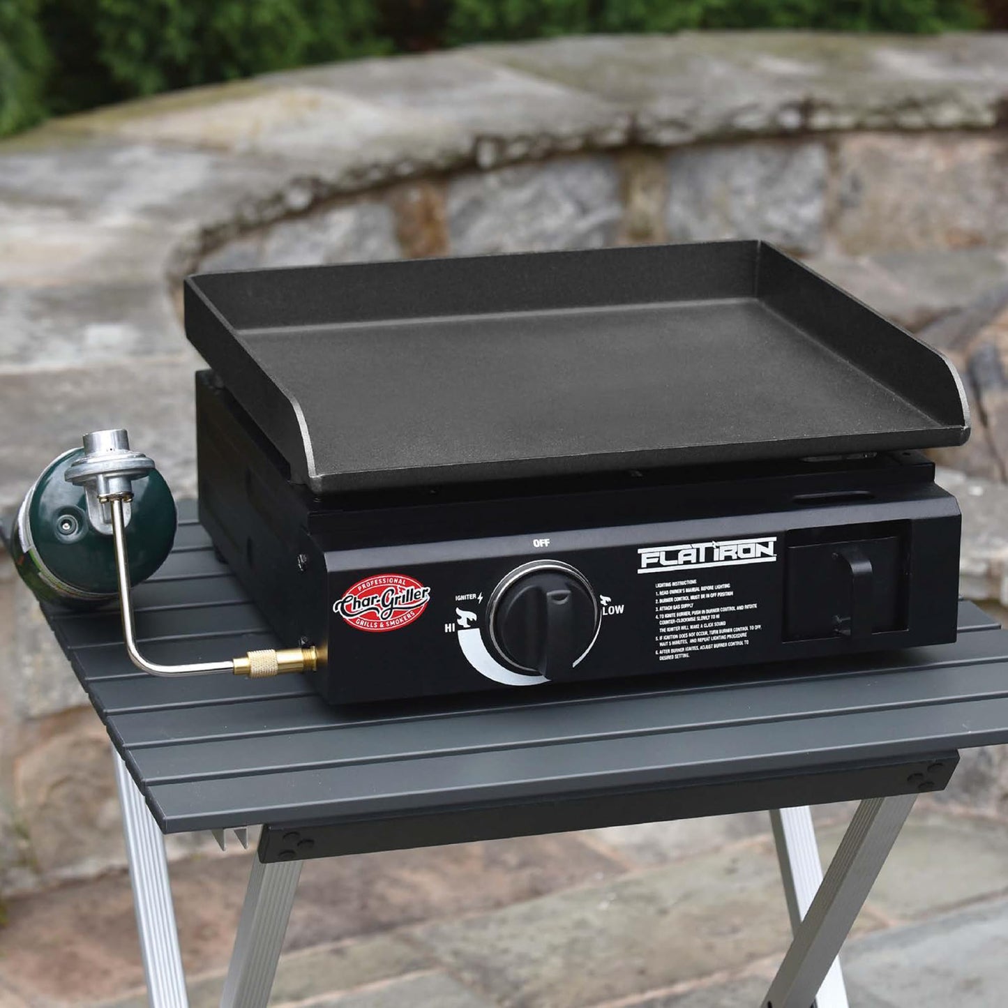Char-Griller Portable Propane Flat-Top Griddle