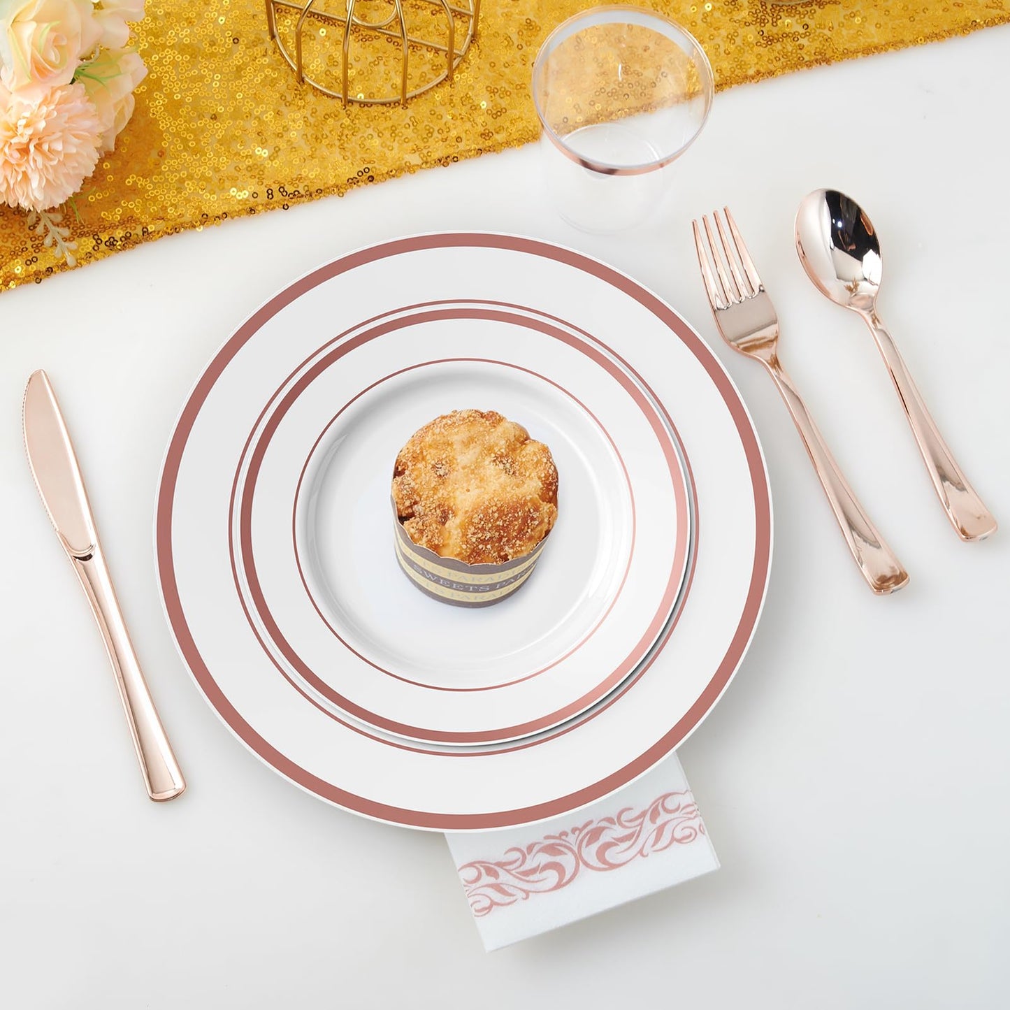 700 Count Disposable Dinnerware Set by JOLLY CHEF