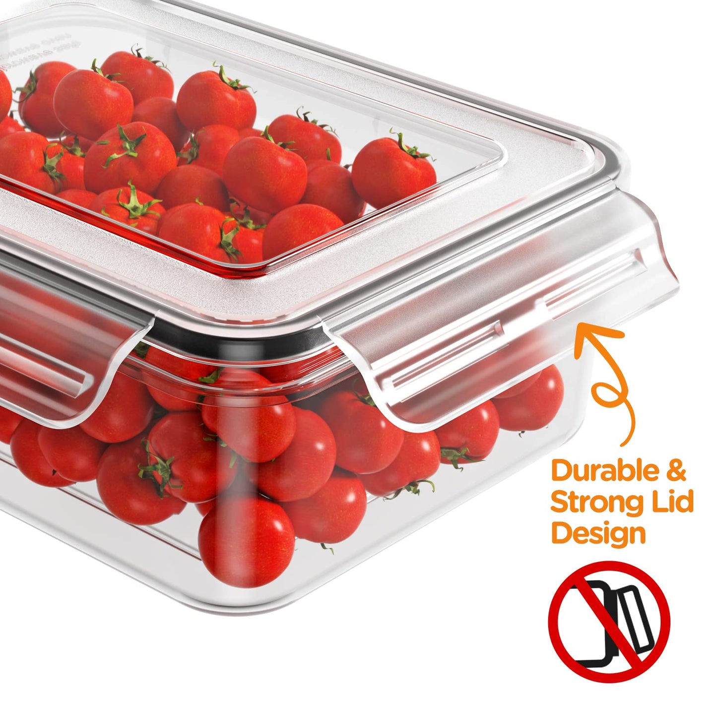 HOMETALL 52 Piece Airtight Food Storage Containers Set with Lids (26 Containers & 26 Lids),100% Leakproof Plastic Meal Prep Container Reusable, BPA Free Kitchen and Pantry Organization - Labels & Pen