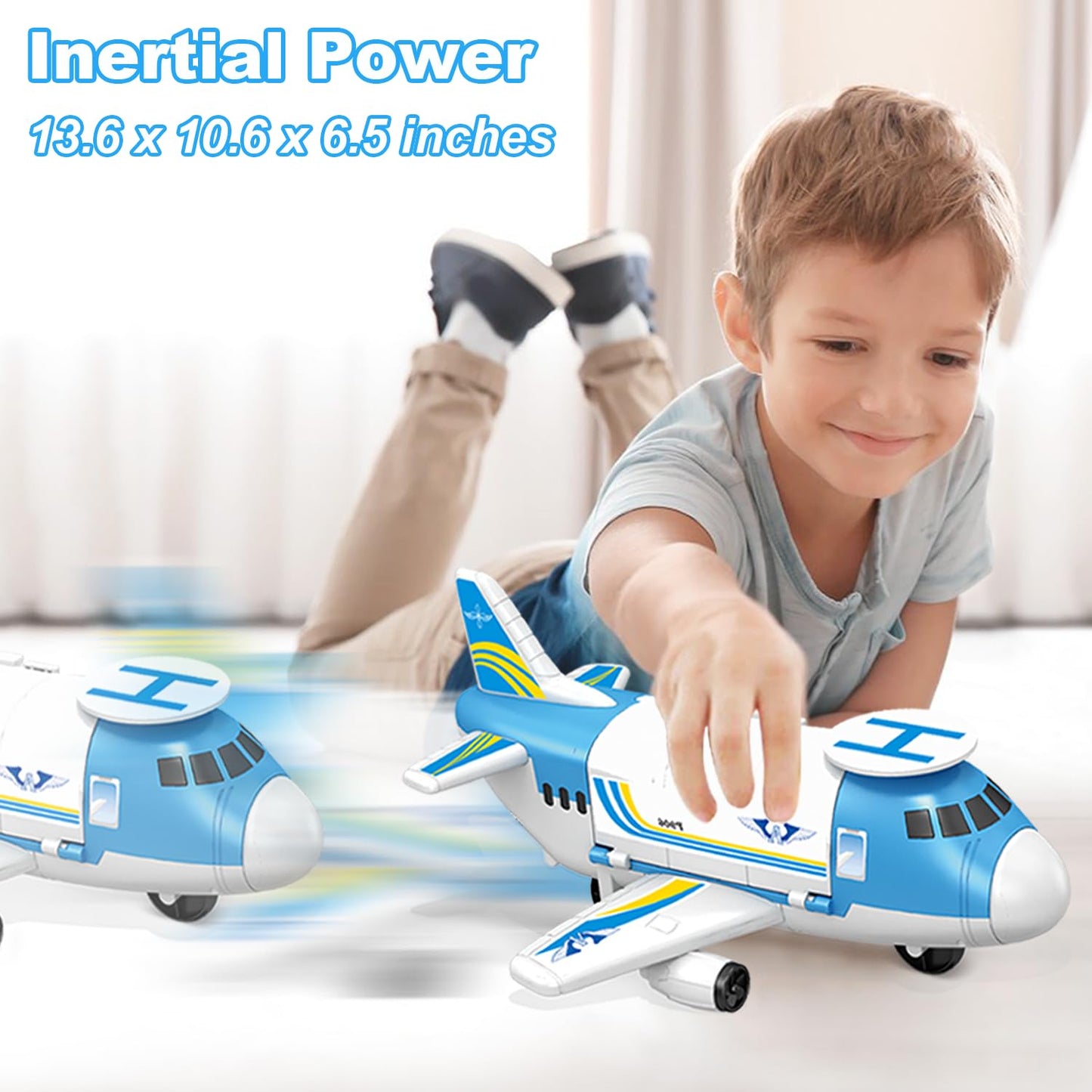 GUDEHOLO Airplane Toy for Ages 2-7