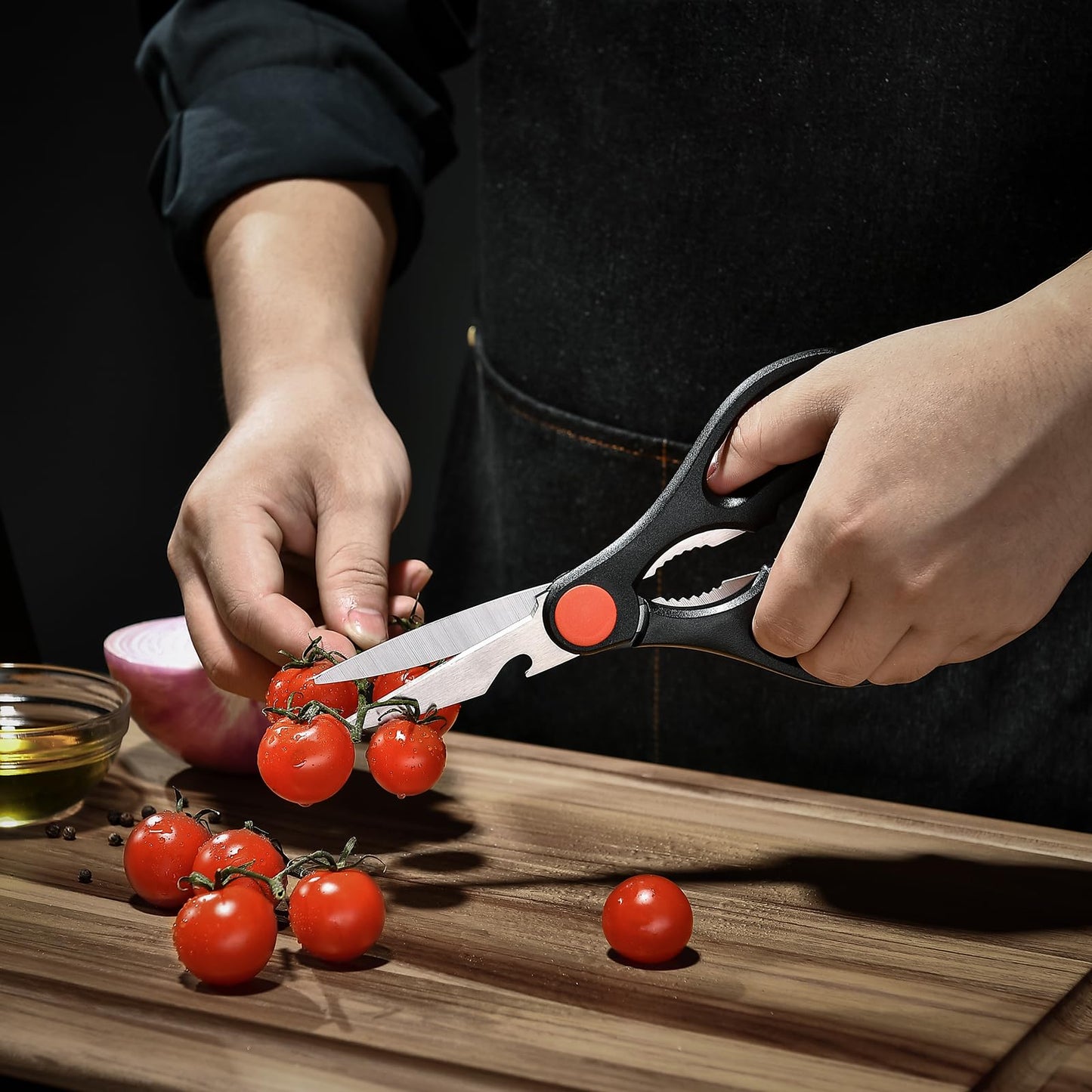 IKRUTO 15-Piece Professional Kitchen Knife Set