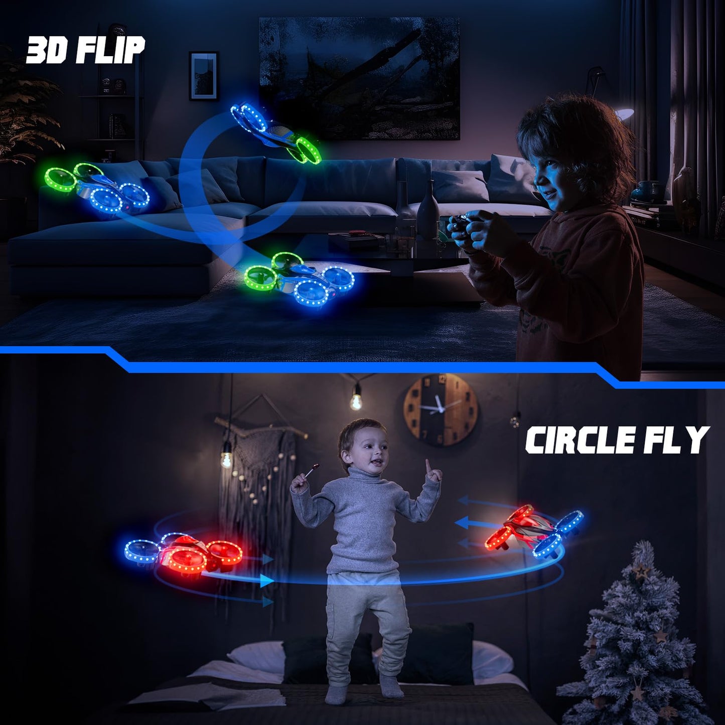 3in1 Battle Drone with LED Lights for Kids