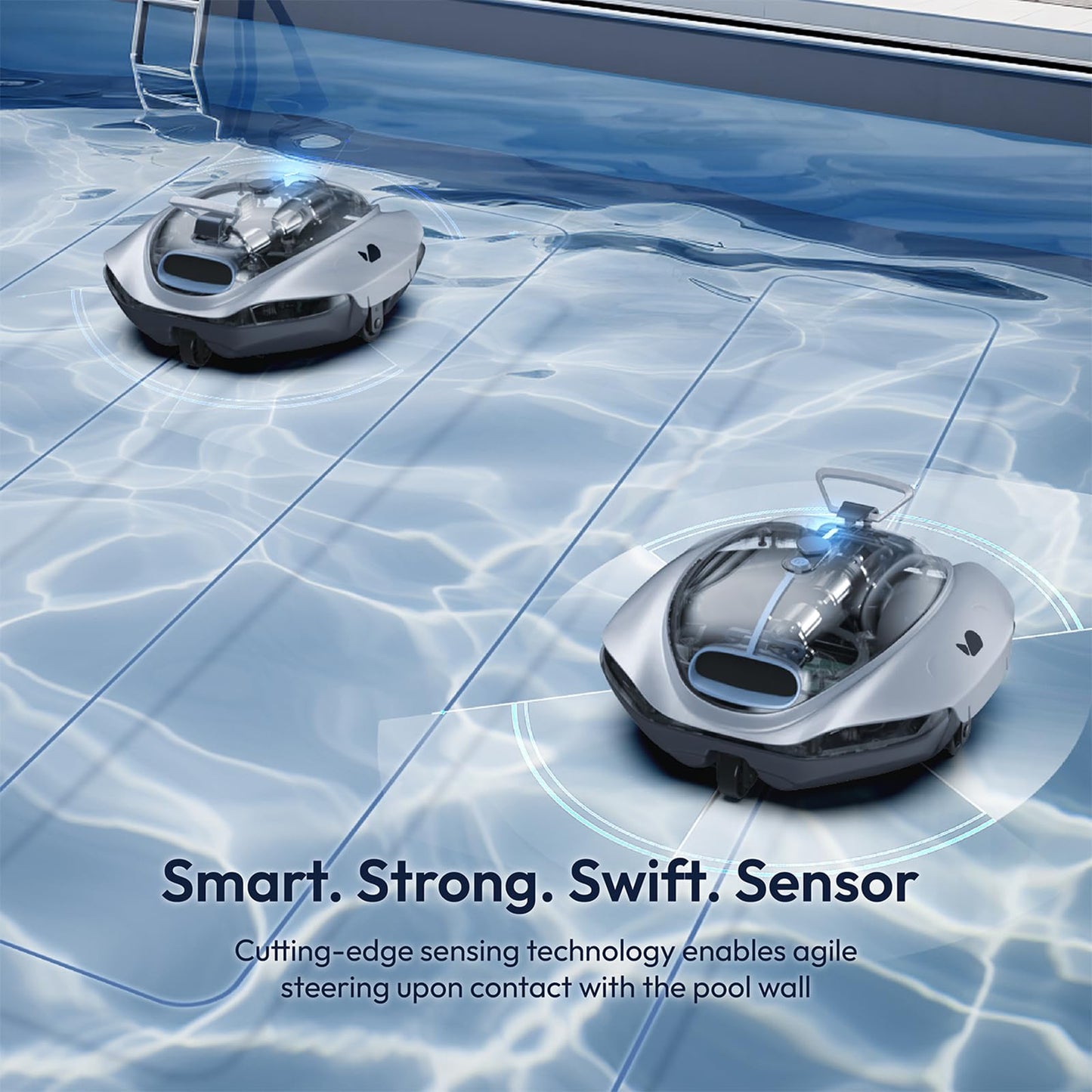 Cordless Robotic Pool Vacuum by BUBLUE