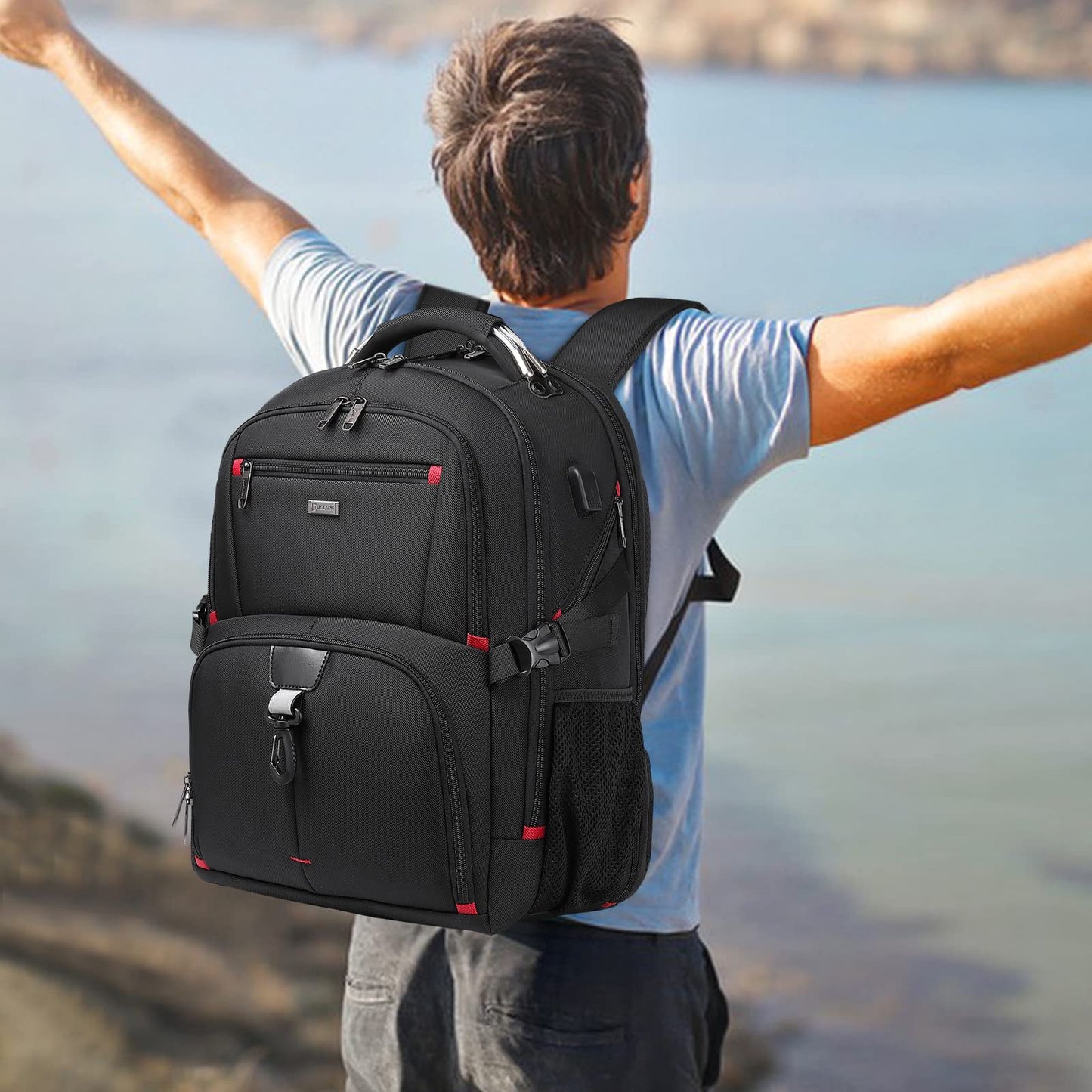 DUSLANG 50L Travel Laptop Backpack for 17"