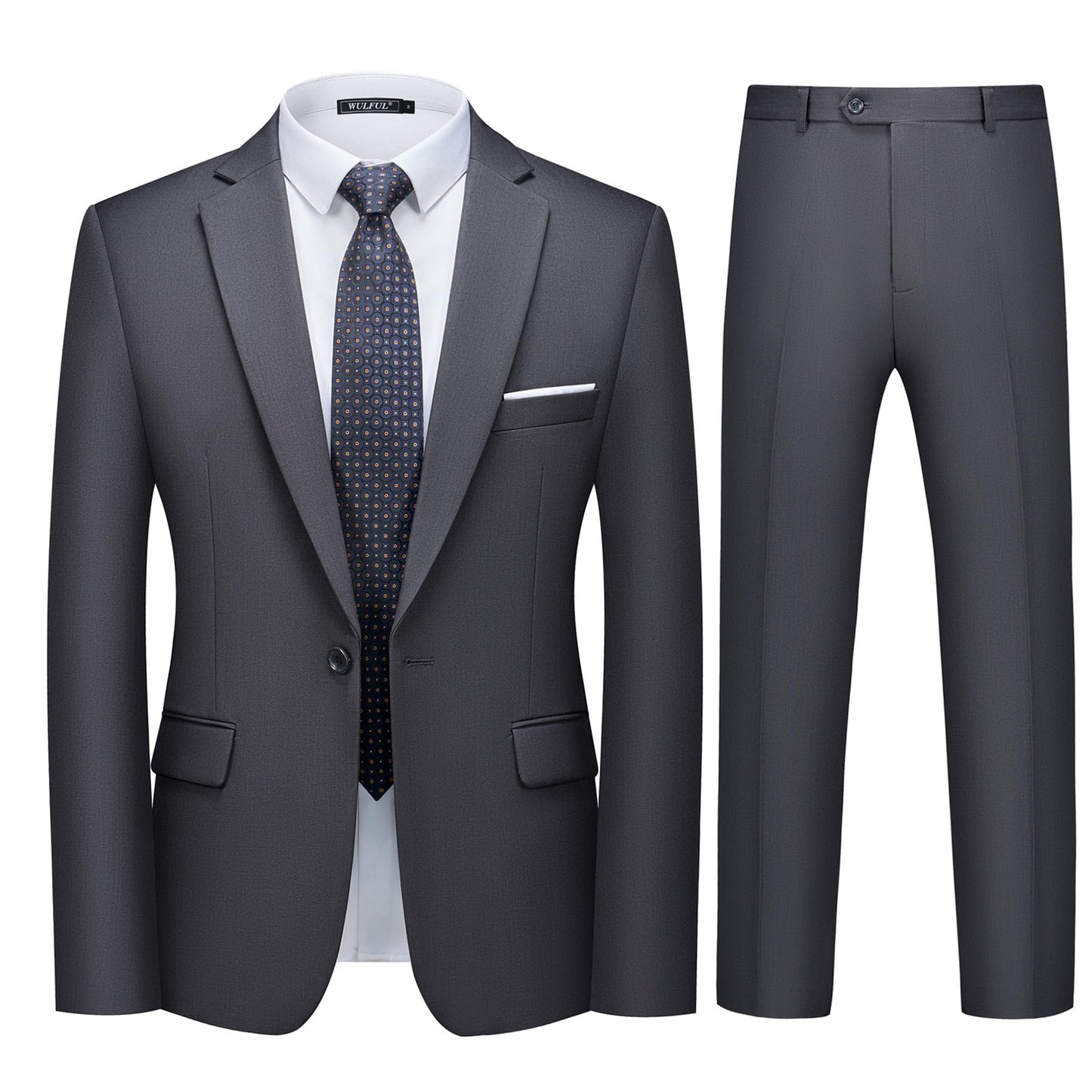 Men's 2 Piece Slim Fit Suit Set WULFUL