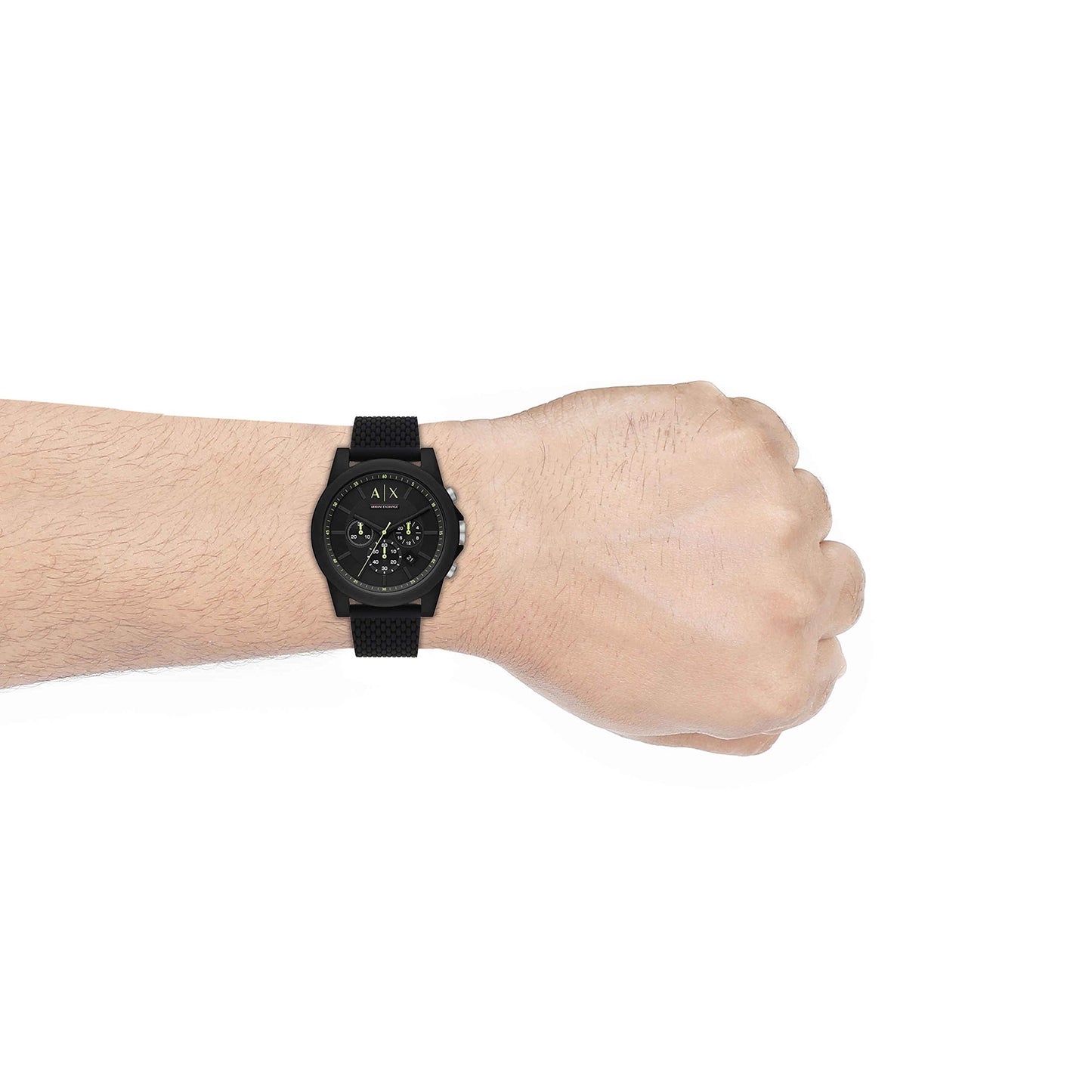 Armani Exchange Men's Chronograph Silicone Watch