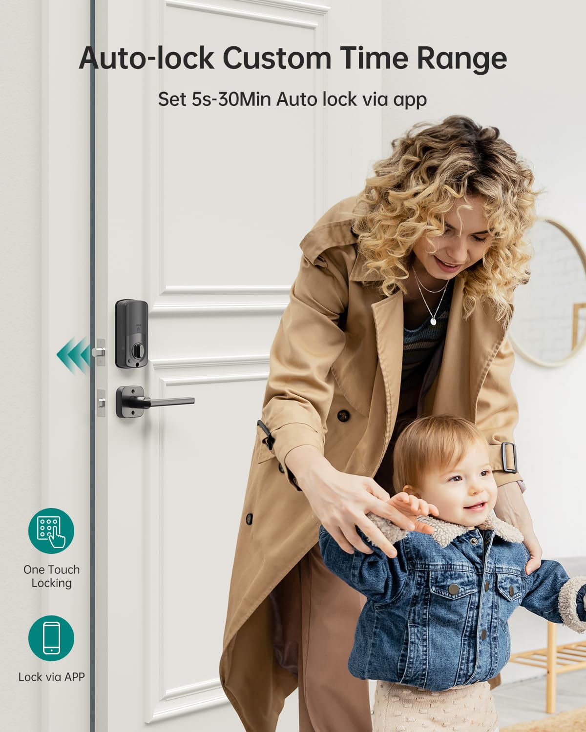 Keyless WiFi Smart Lock with Fingerprint & Keypad