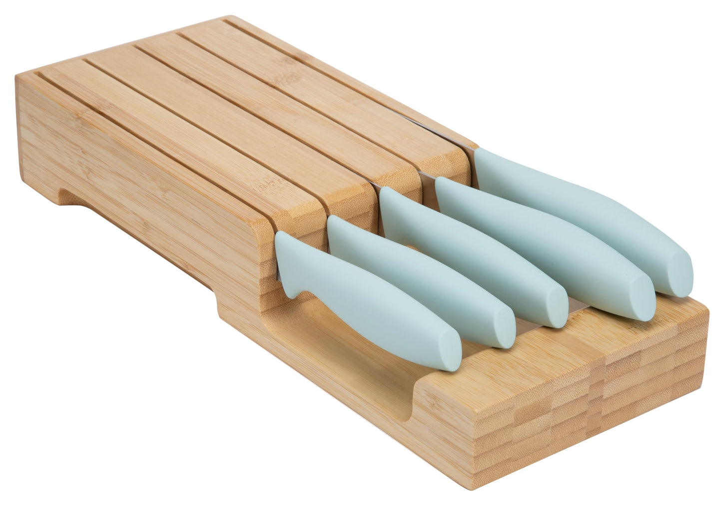6-Piece Kitchen Knife Set with Organizer