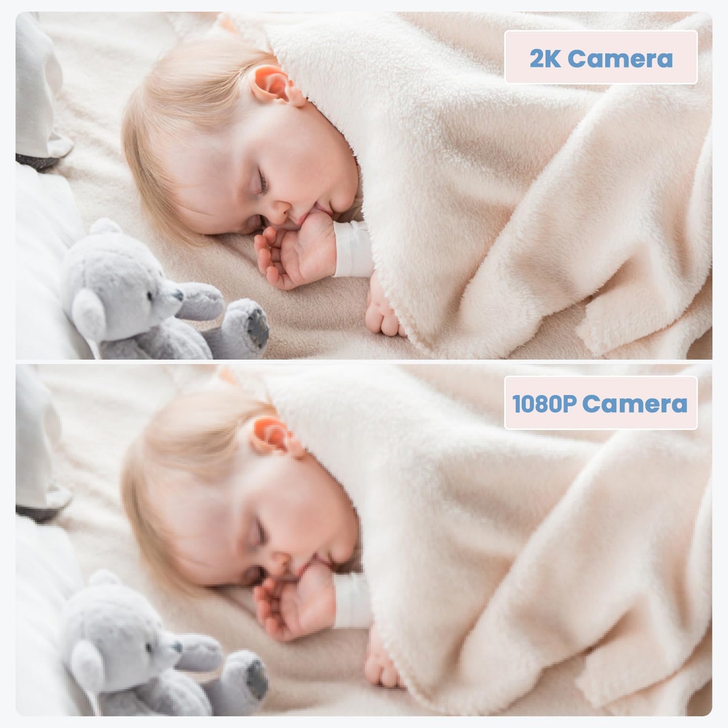 ieGeek 2K Video Baby Monitor with Night Vision