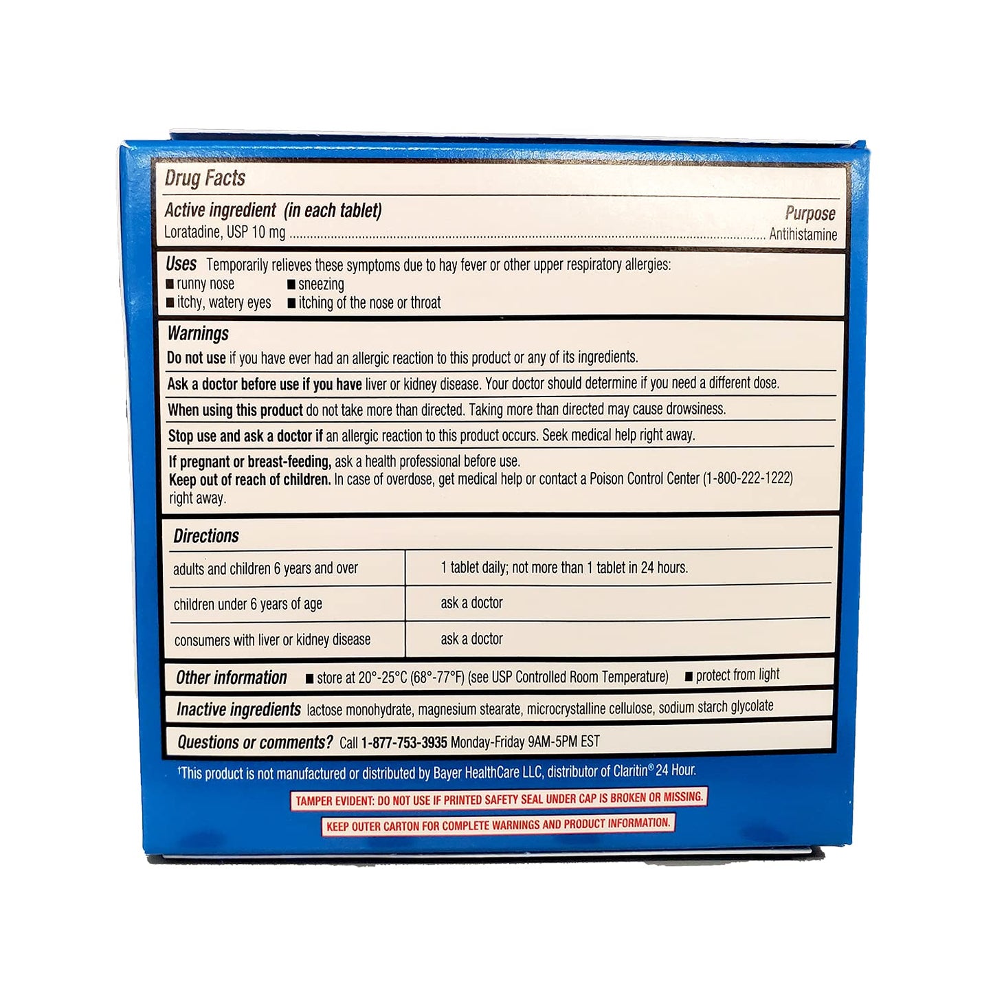 120 Count Rite Aid Allergy Relief Tablets