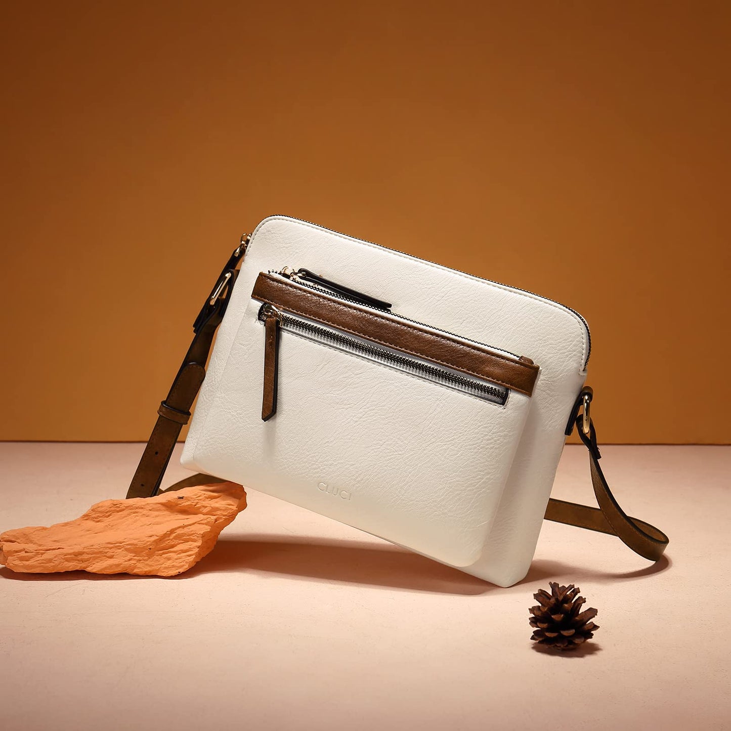 CLUCI Soft Leather Crossbody Purse for Women