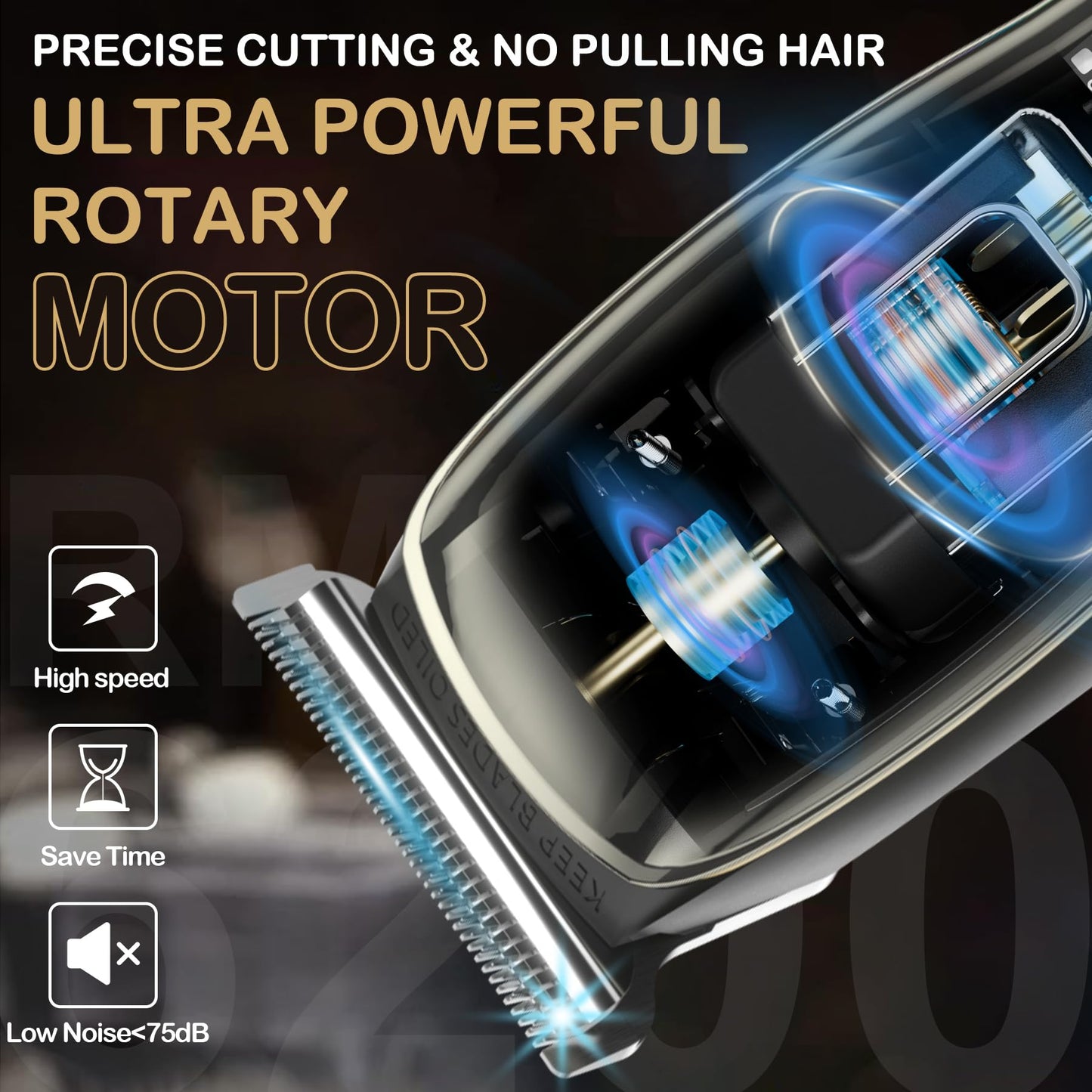 BIARCE Beard Trimmer with 5 Limit Combs