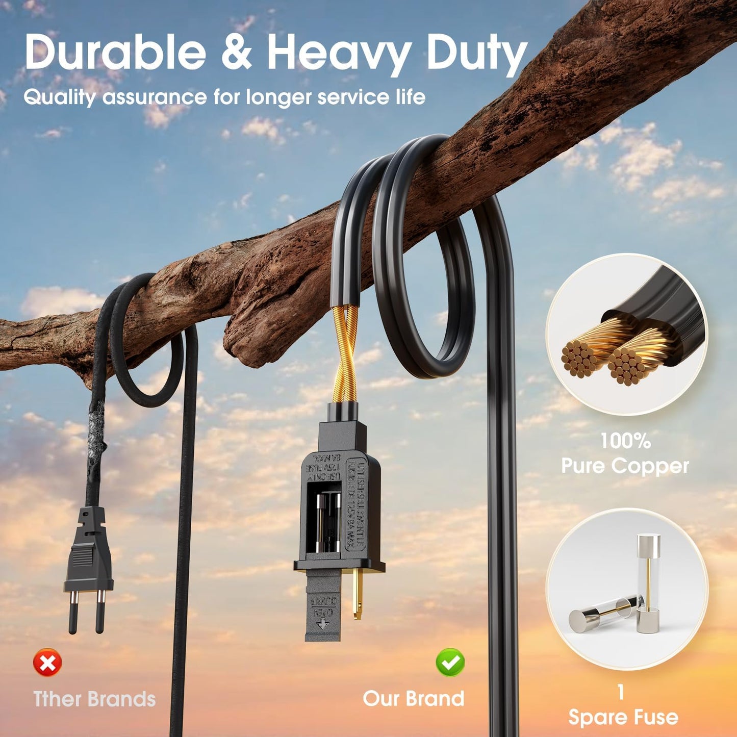 100FT KYY Waterproof LED String Lights for Outdoors