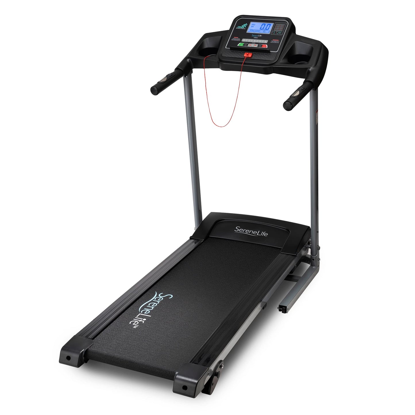 SereneLife Folding Treadmill with Bluetooth & Programs