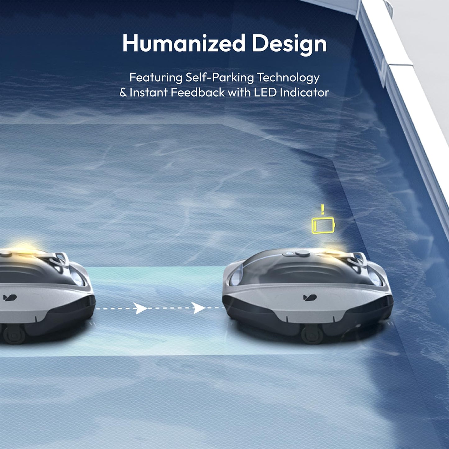 Cordless Robotic Pool Vacuum by BUBLUE