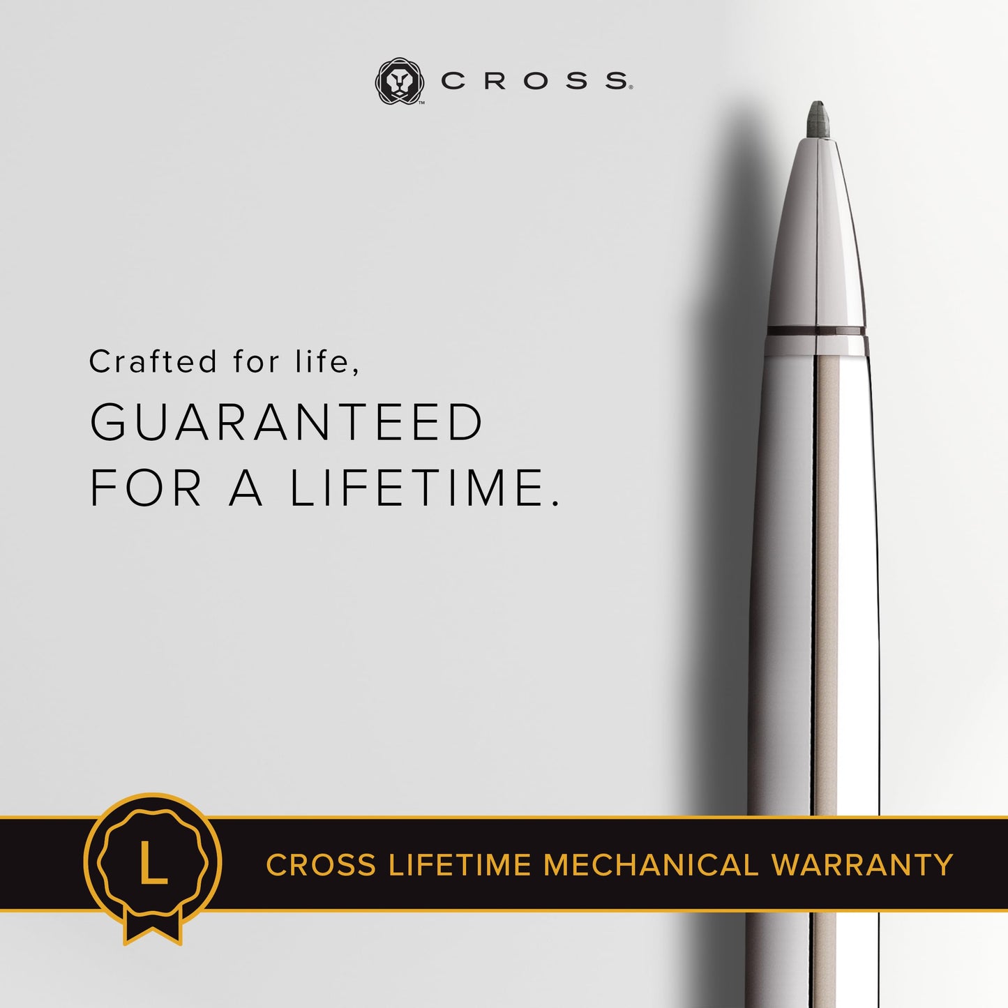 Cross Polished Chrome Ballpoint Pen for Professionals