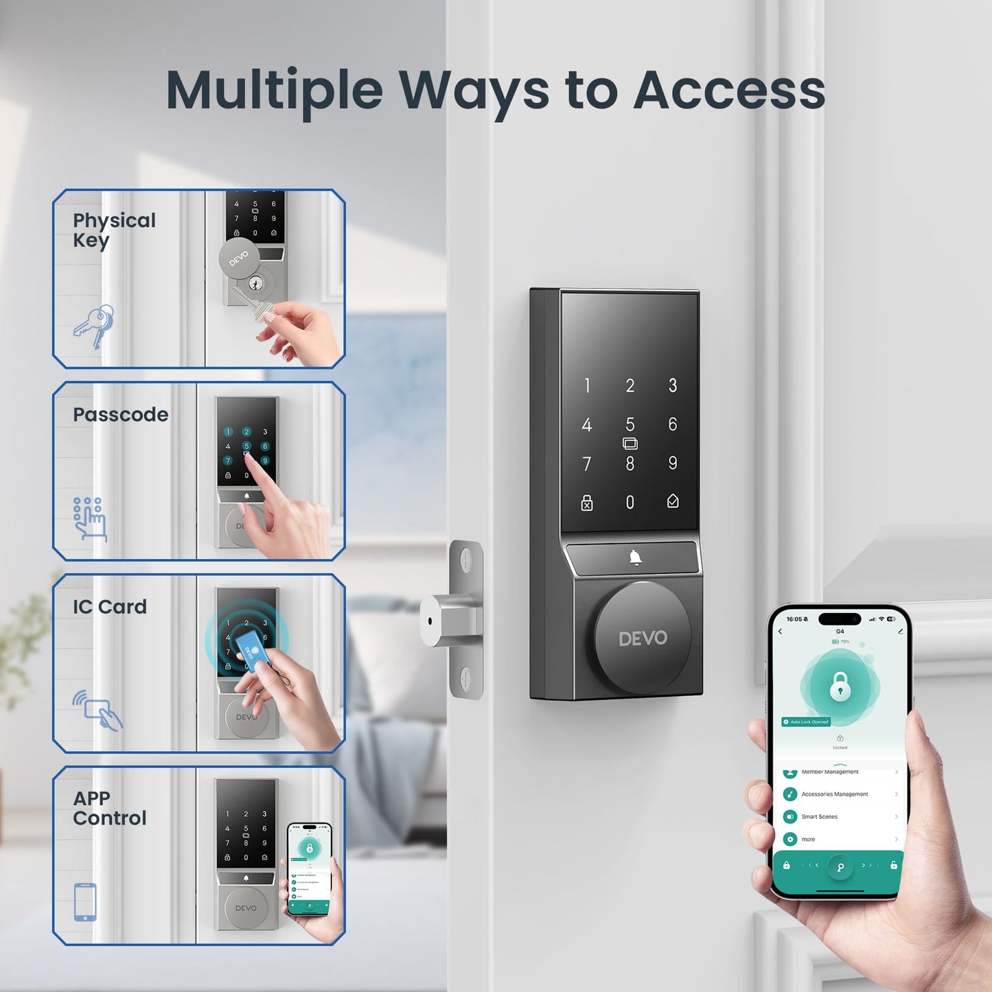 Devo Smart Door Lock with Keyless Entry
