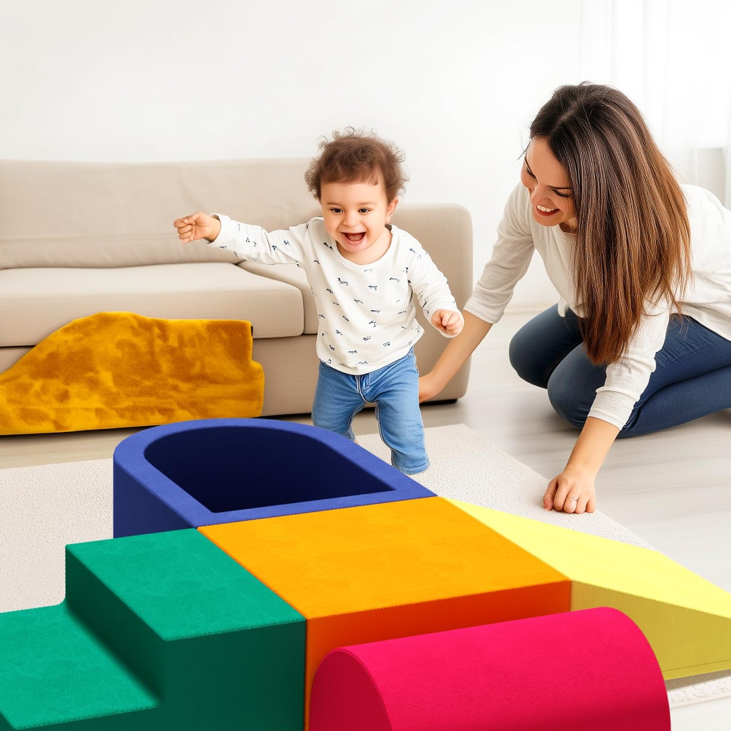 5-Piece Foam Climbing Blocks for Toddlers