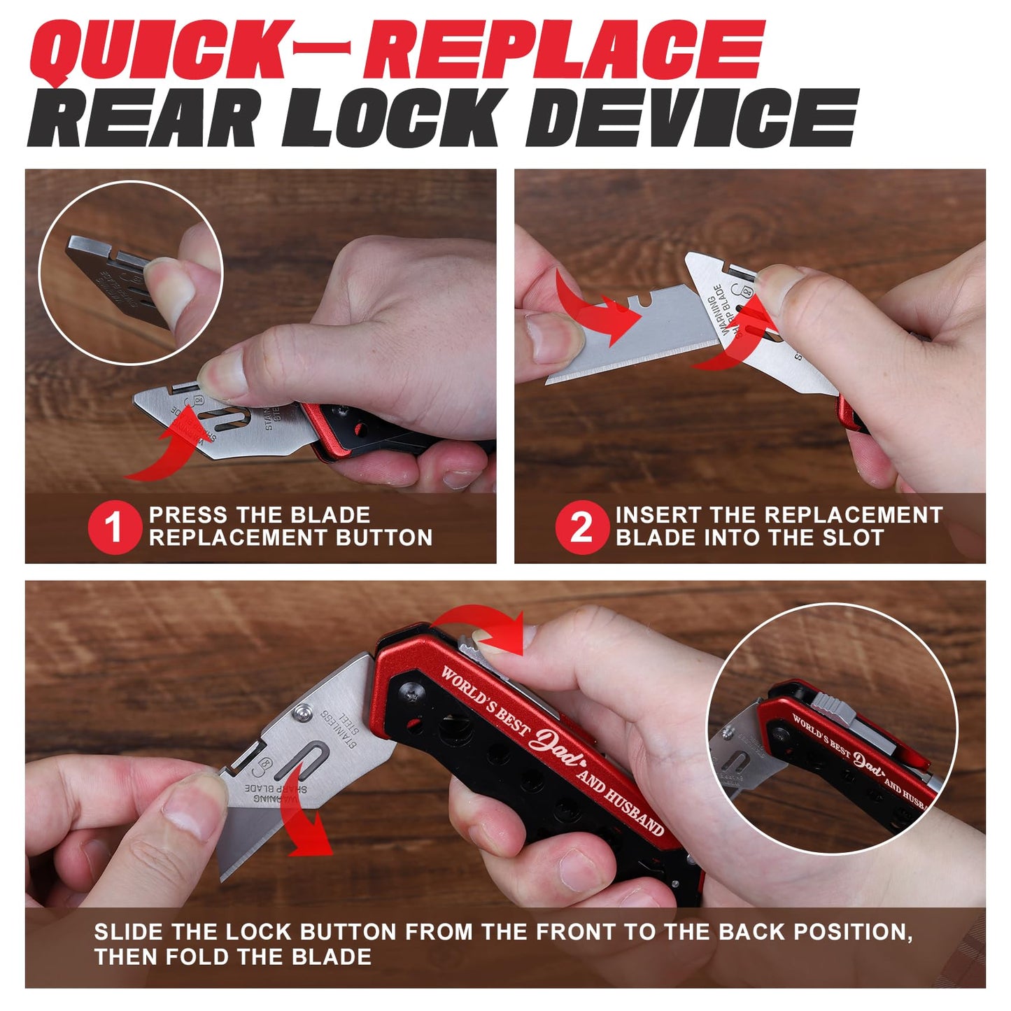 6-in-1 Utility Multitool Knife for Dads