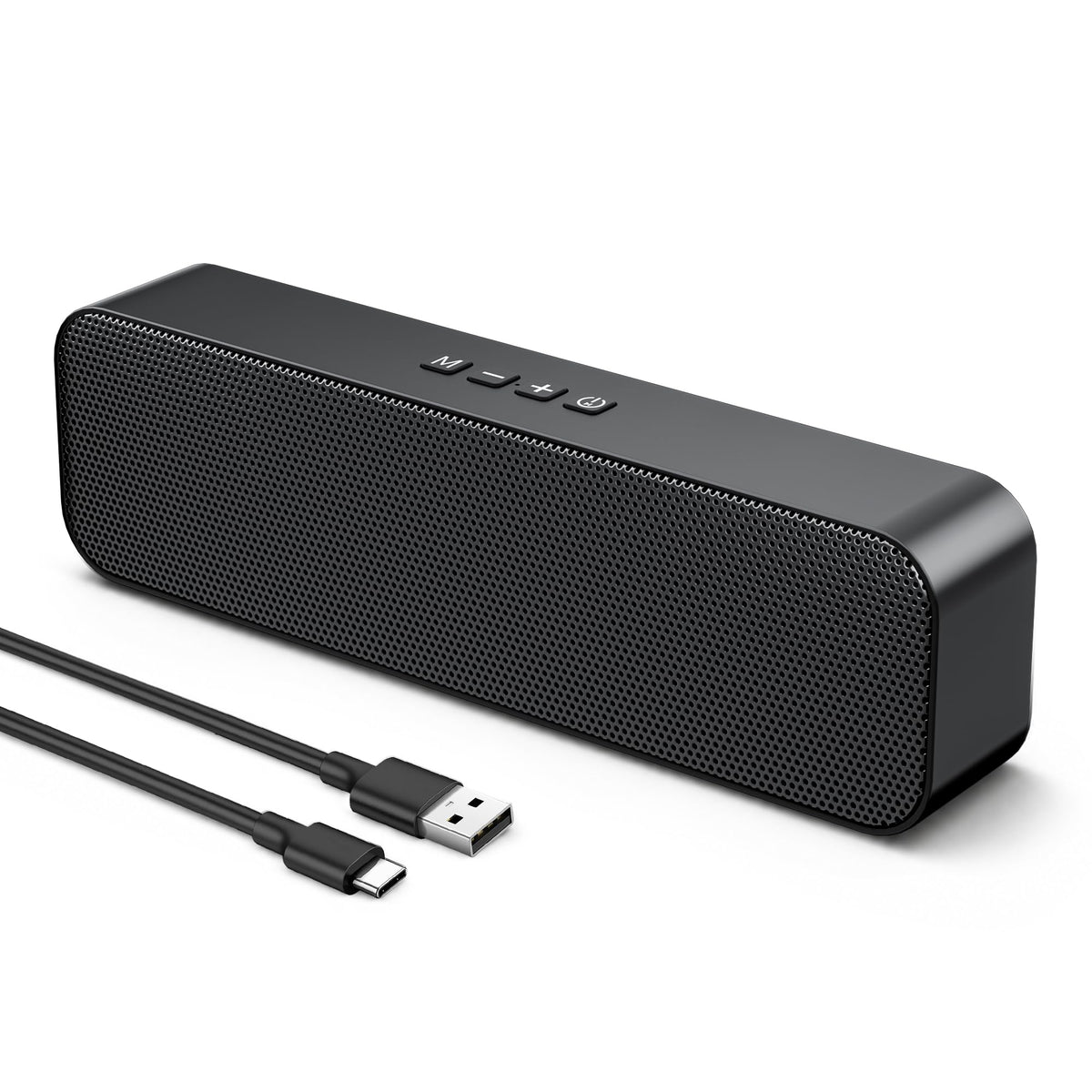 Bluetooth PC Soundbar with USB and AUX Inputs