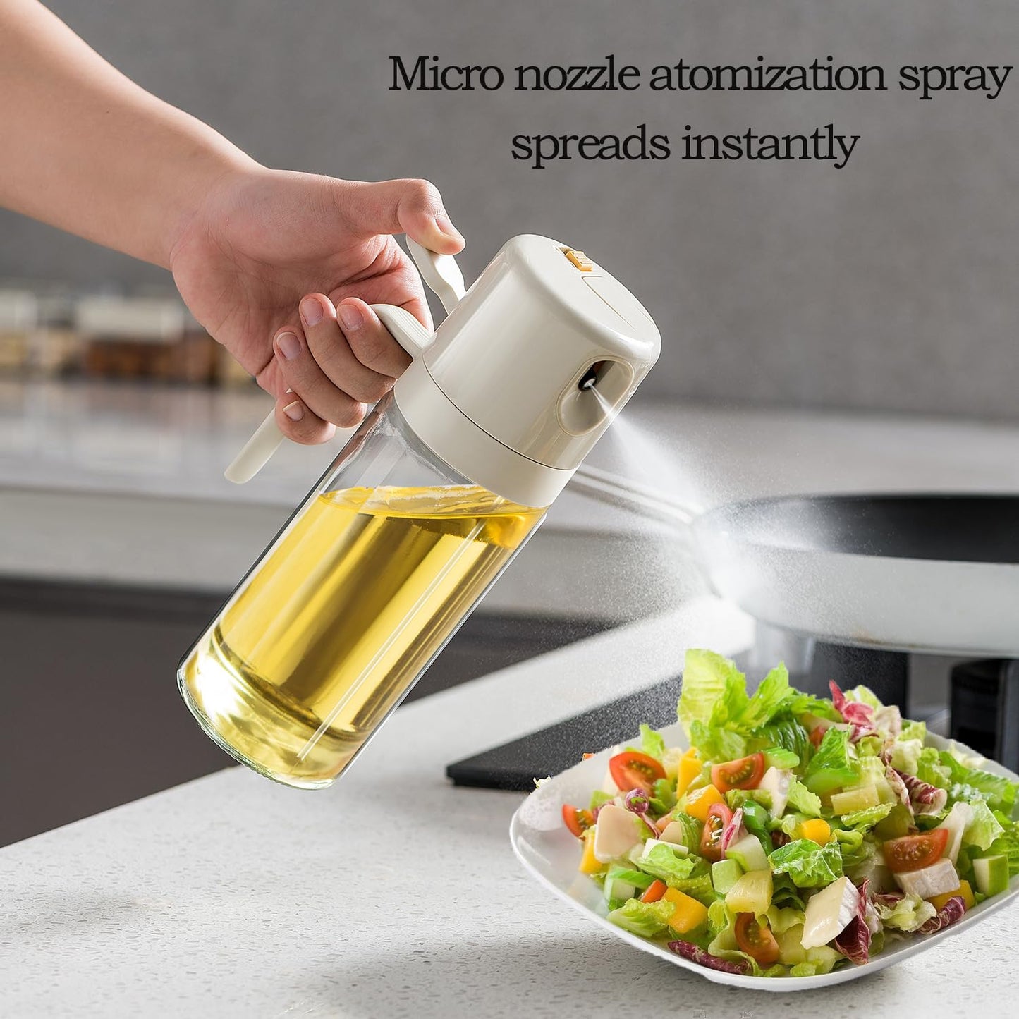 2-in-1 Oil Dispenser and Sprayer Bottle
