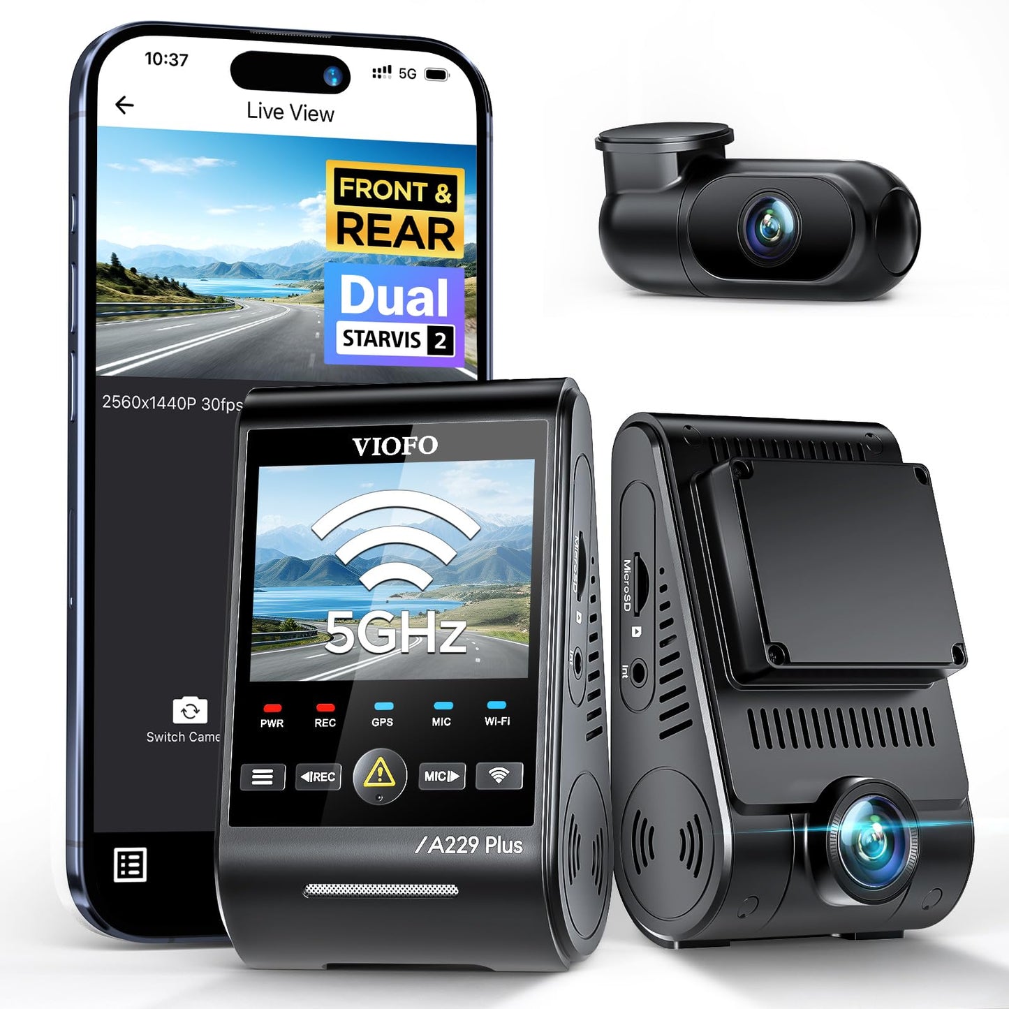 VIOFO A229 Plus Dual Channel Dash Cam