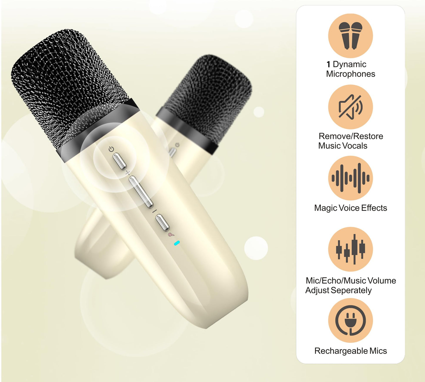 Kids Karaoke Machine with Wireless Microphone