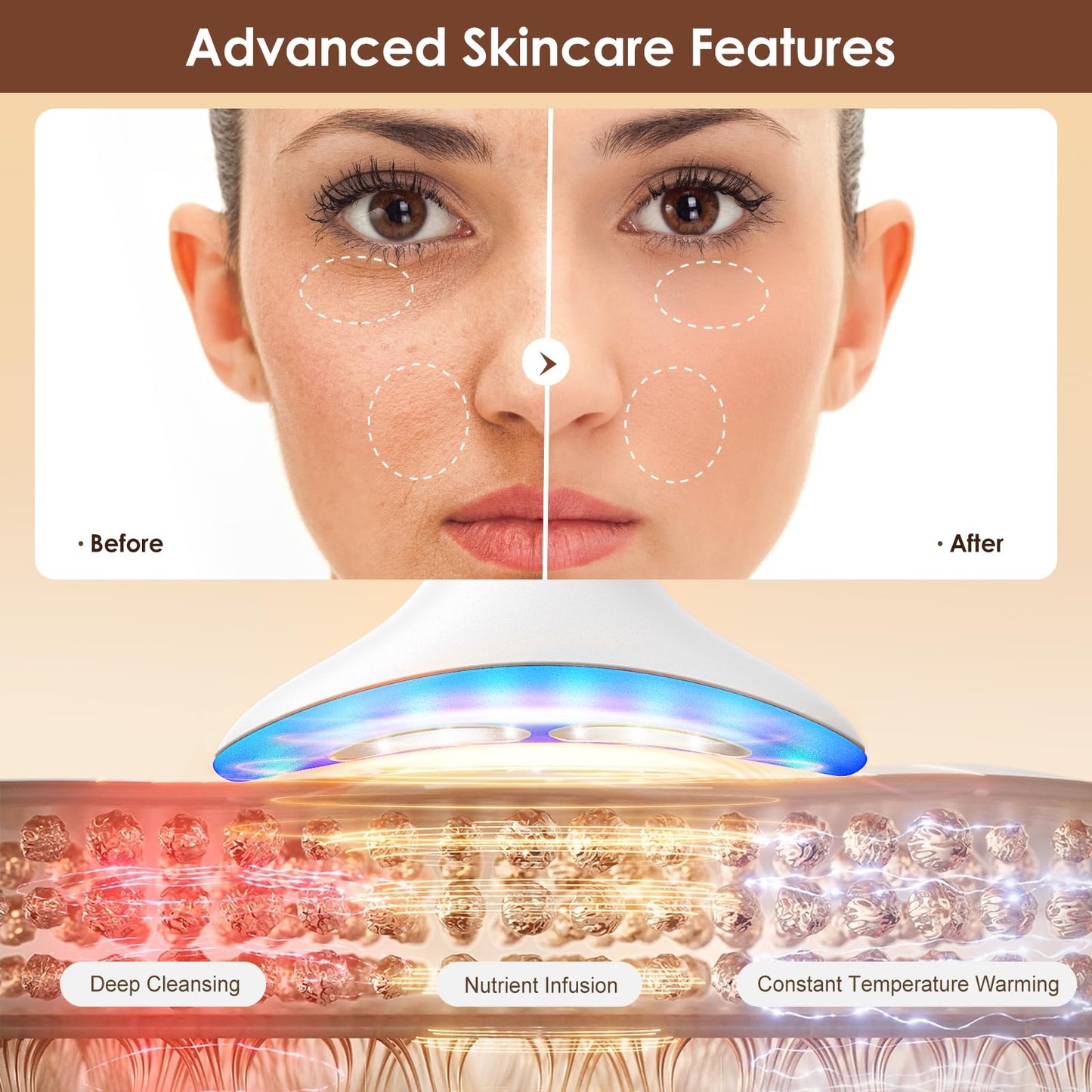 Facial and Neck Massager for Skin Firming