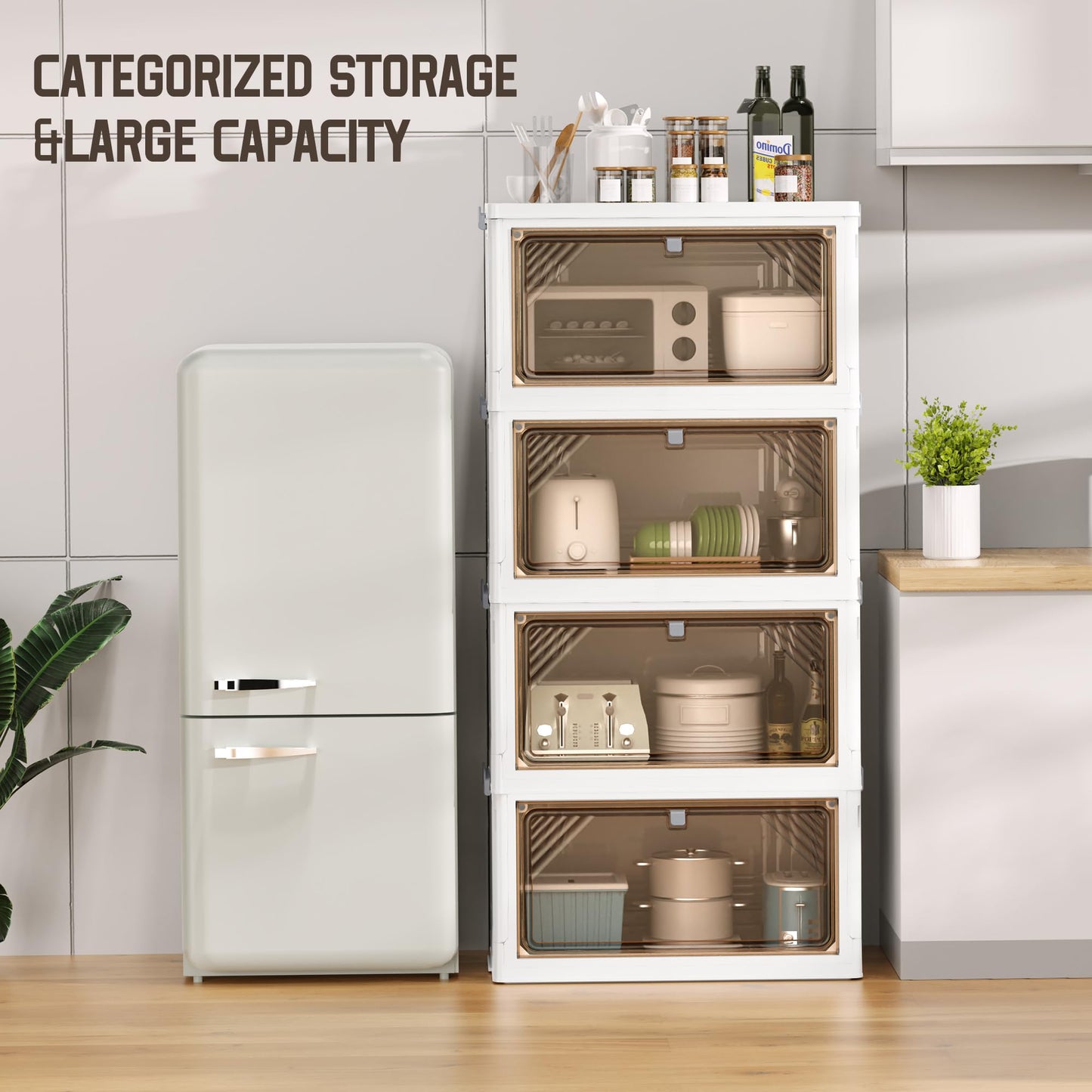 144 Quart AHEONLAR Storage Bins with Lids