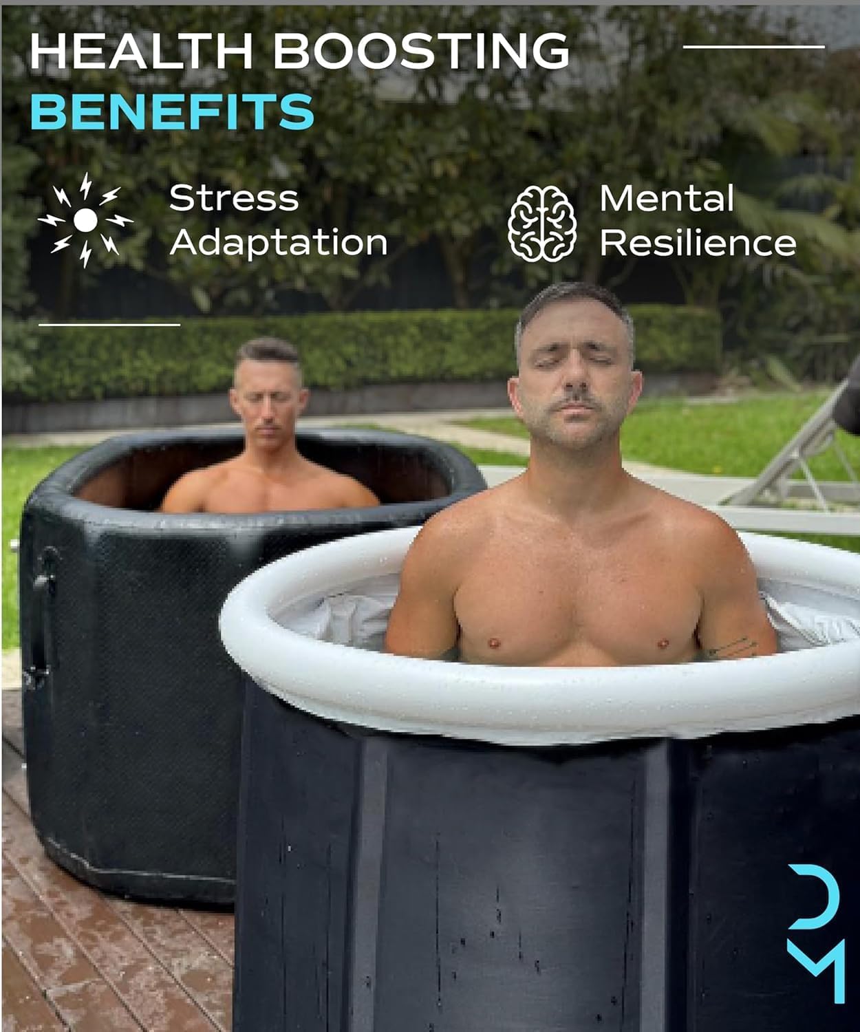 Inflatable Round Cold Plunge Tub - 95GL