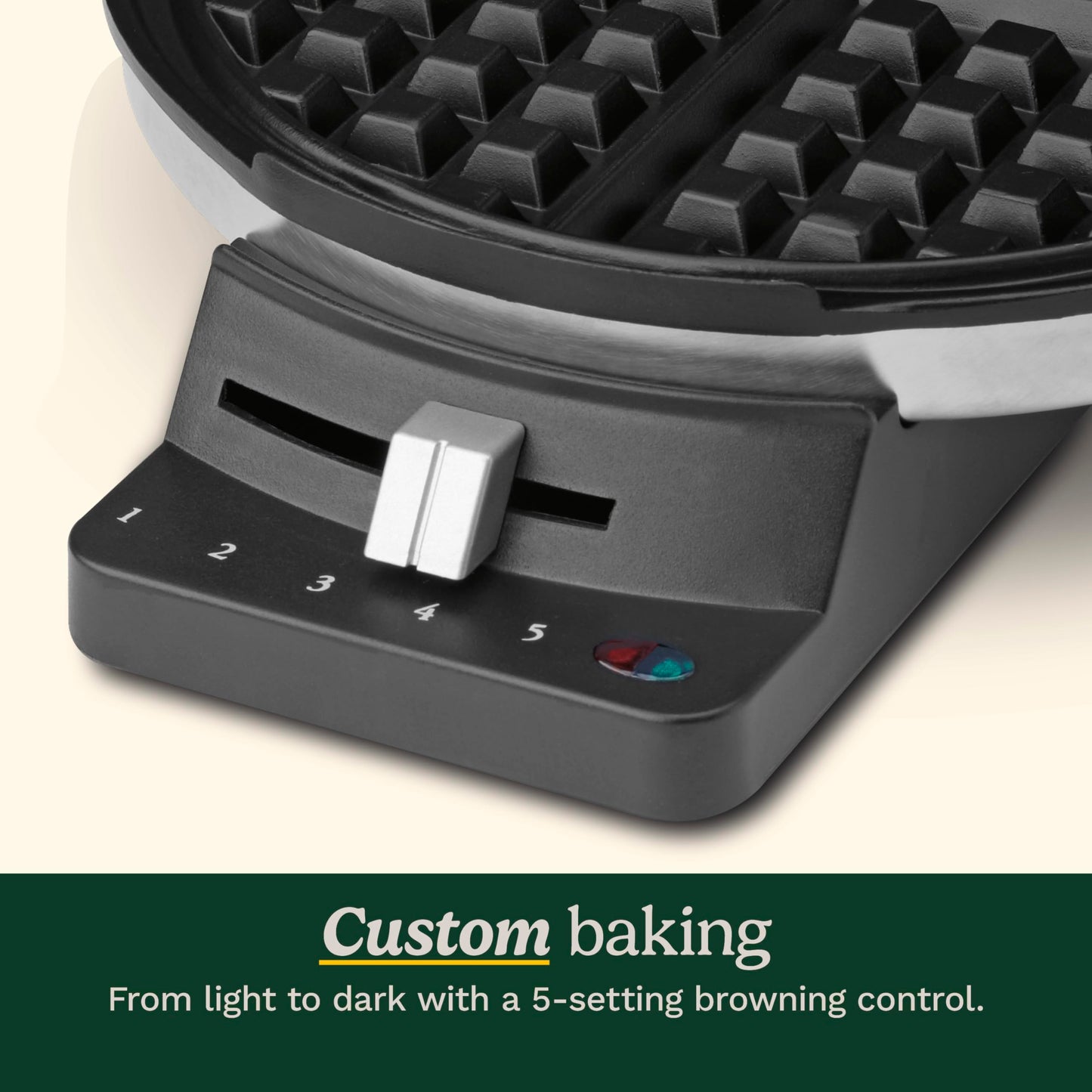 Cuisinart Round Classic Waffle Maker, Stainless Steel