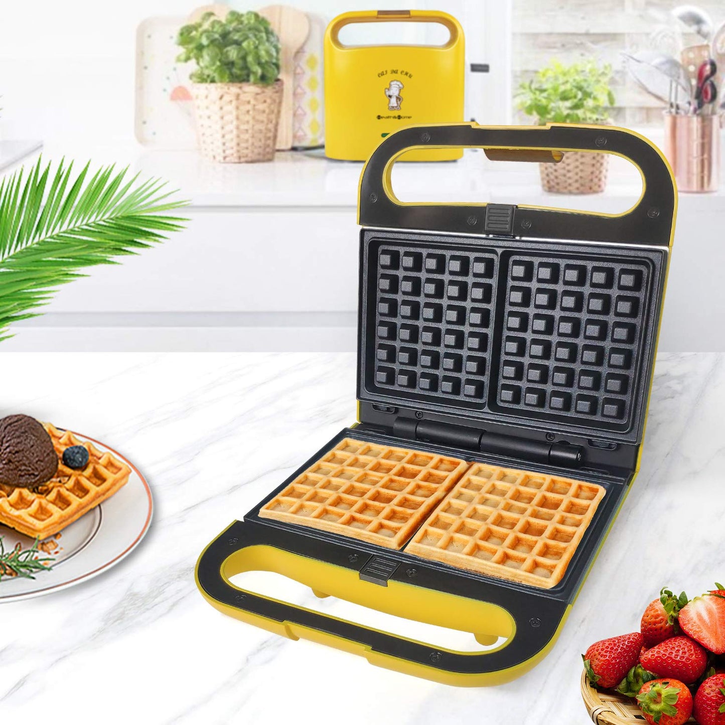 Interchangeable Baking Plates for Doughnuts and Waffles