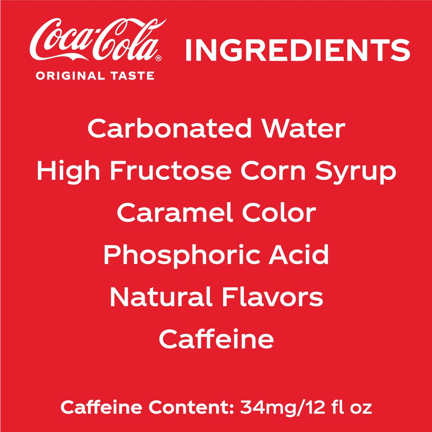 Coca-Cola Classic Soft Drink, 12 Pack
