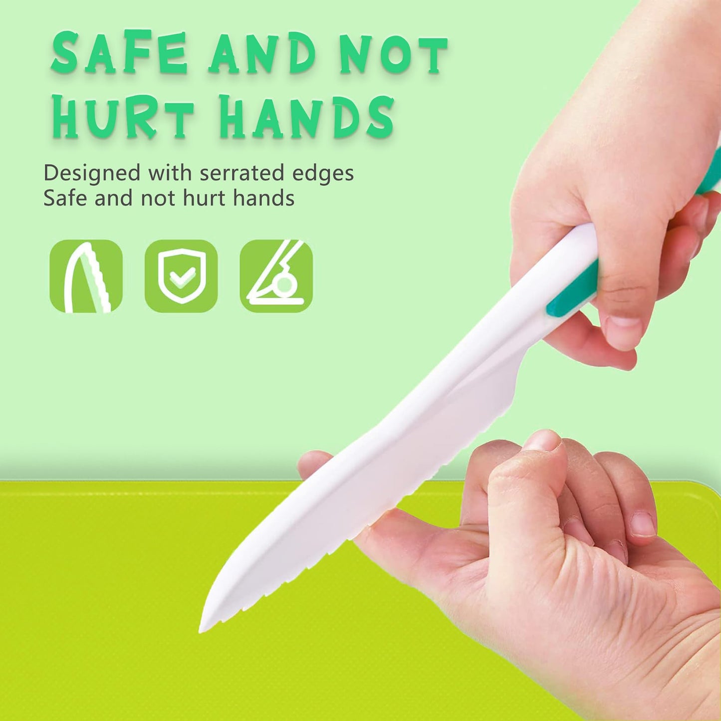 Kids Kitchen Knife Set with Cutting Board