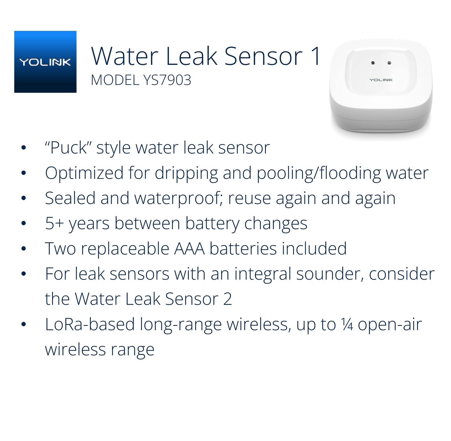 YoLink Smart Home Hub & Leak Sensor Kit