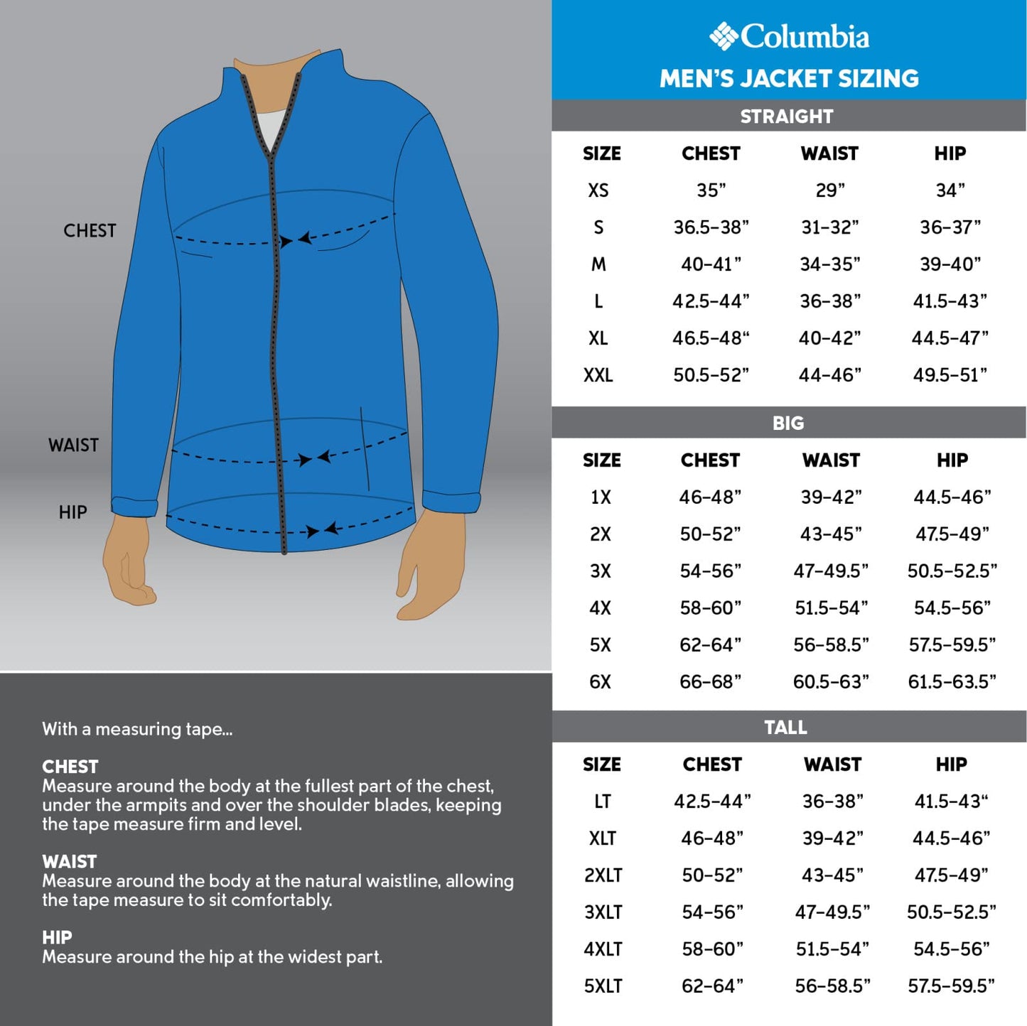 Columbia Men's Full Zip Fleece Jacket - Black