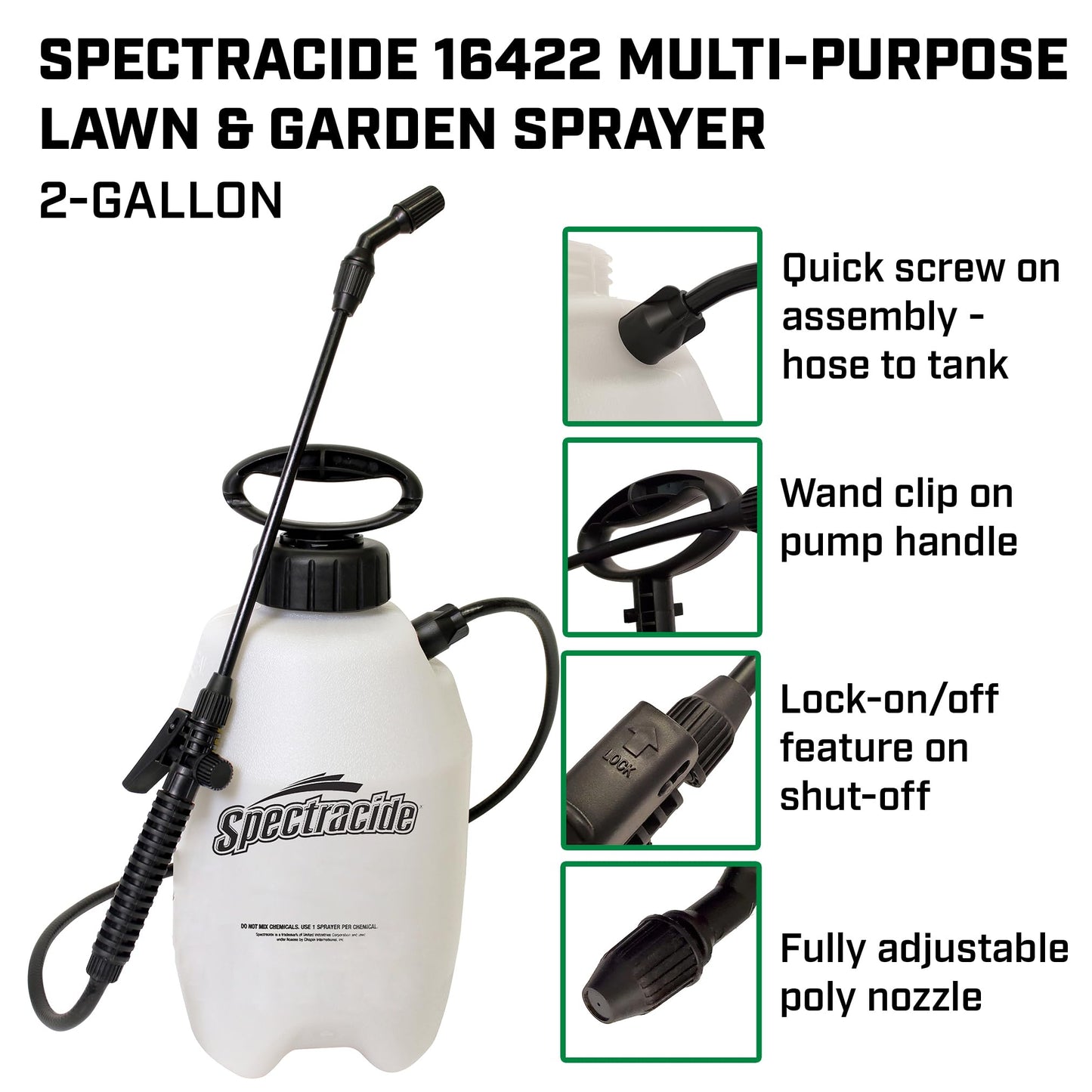 Multi-Purpose Lawn & Garden Sprayer, 2 Gallon