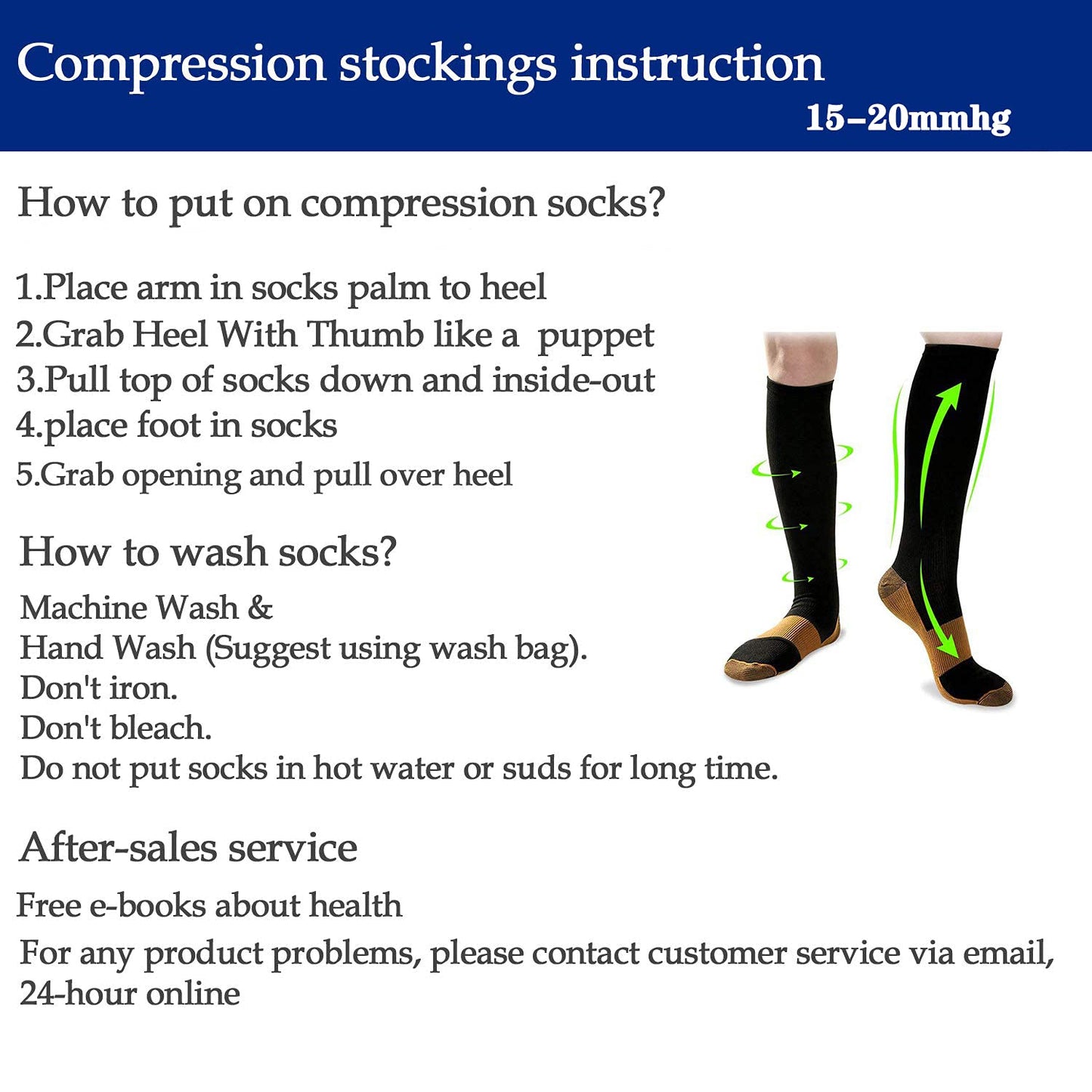 Copper Compression Socks for Men & Women - 8 Pairs