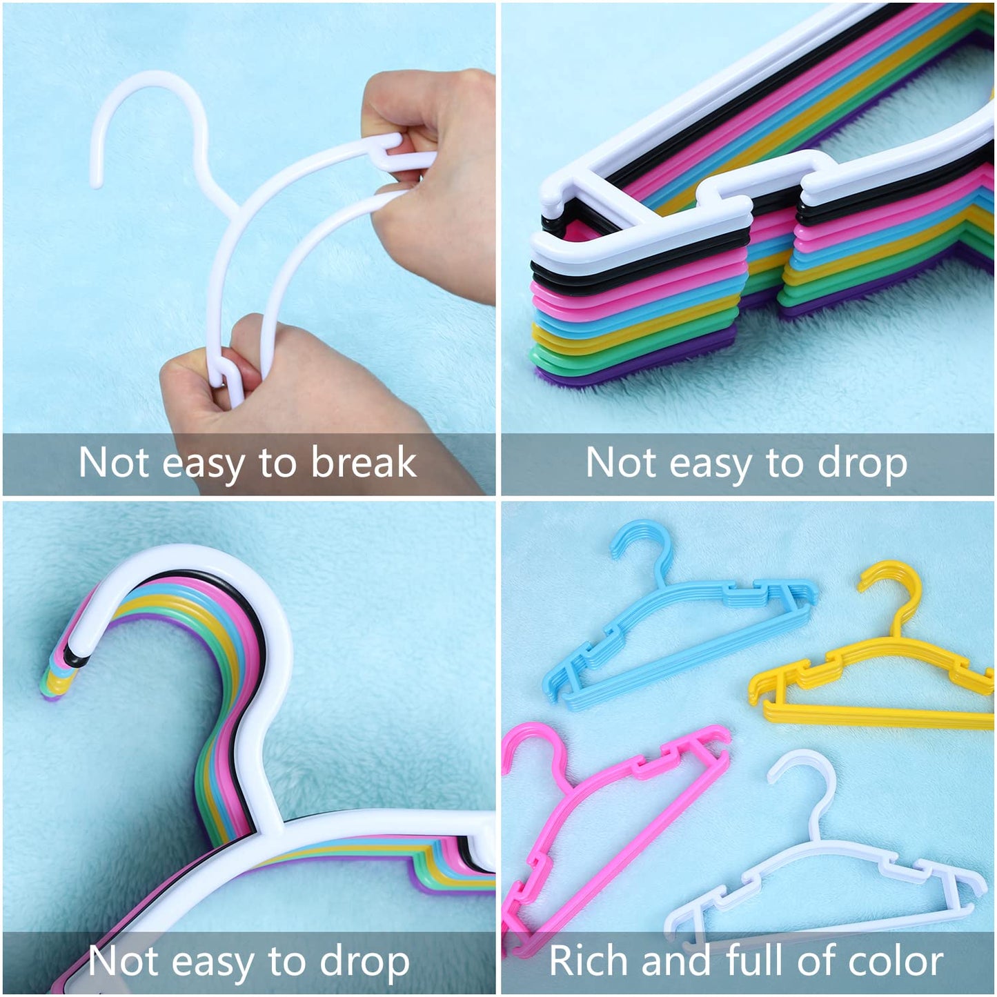 GoodtoU 80-Pack Plastic Baby Hangers for Toddlers