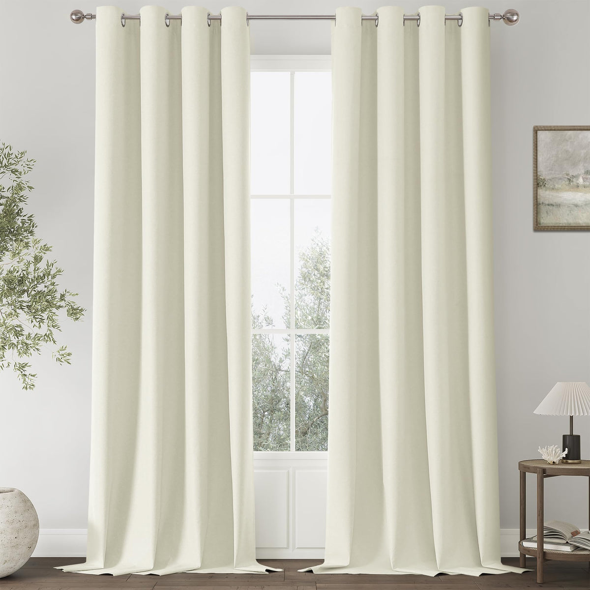 2 Panel Blackout Thermal Insulated Curtains 108-Inch