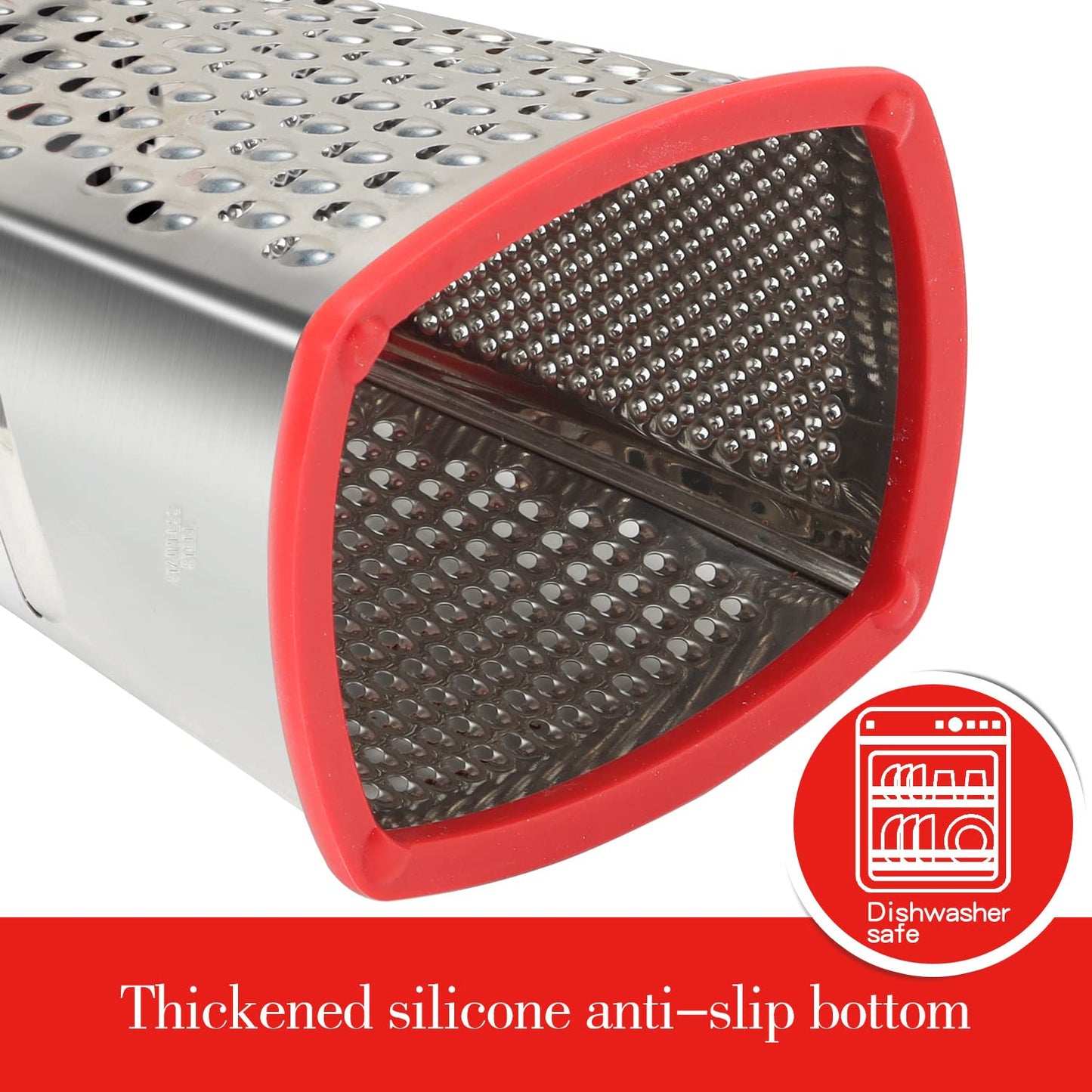 Ourokhome Stainless Steel Box Grater with Container