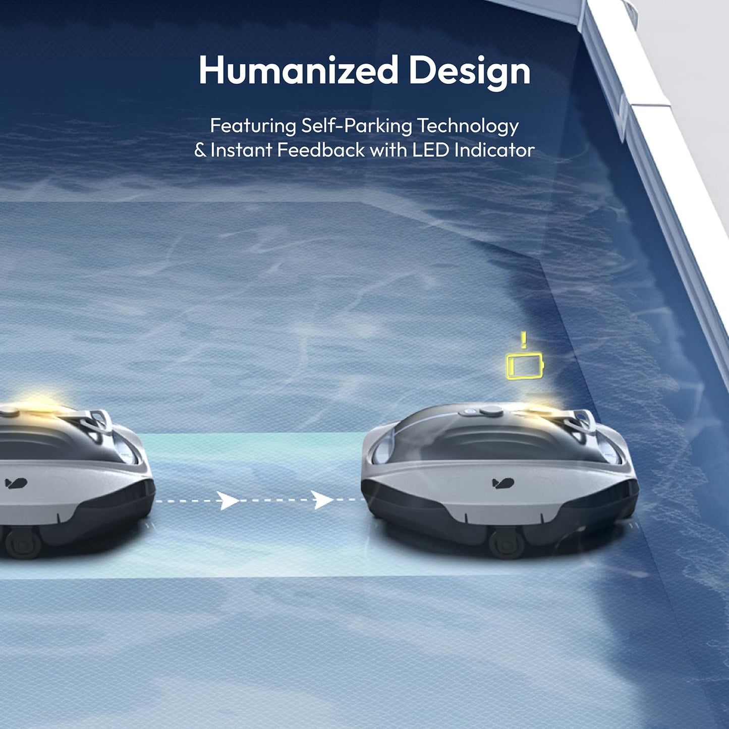 Cordless Robotic Pool Cleaner by BUBLUE