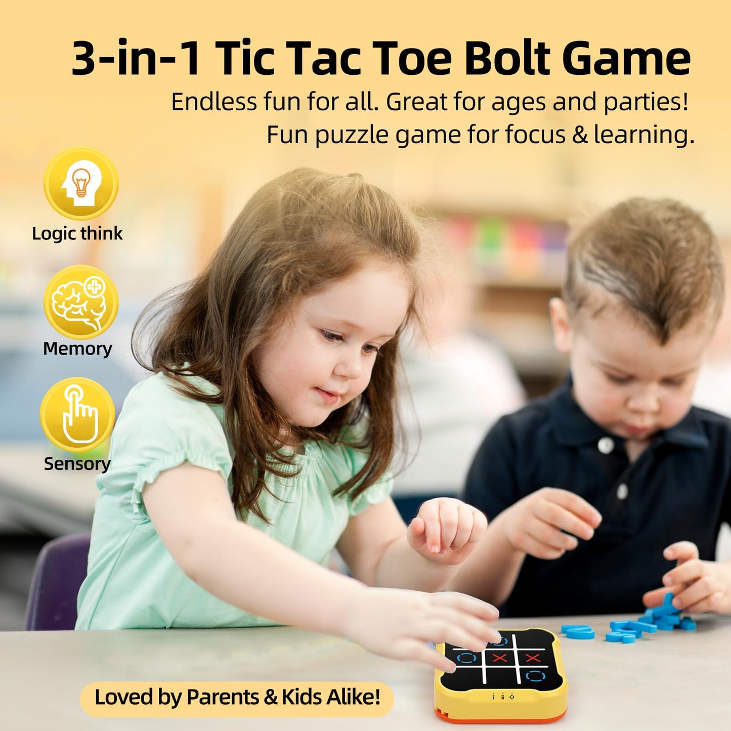 Portable Electronic Tic Tac Toe Game for Kids