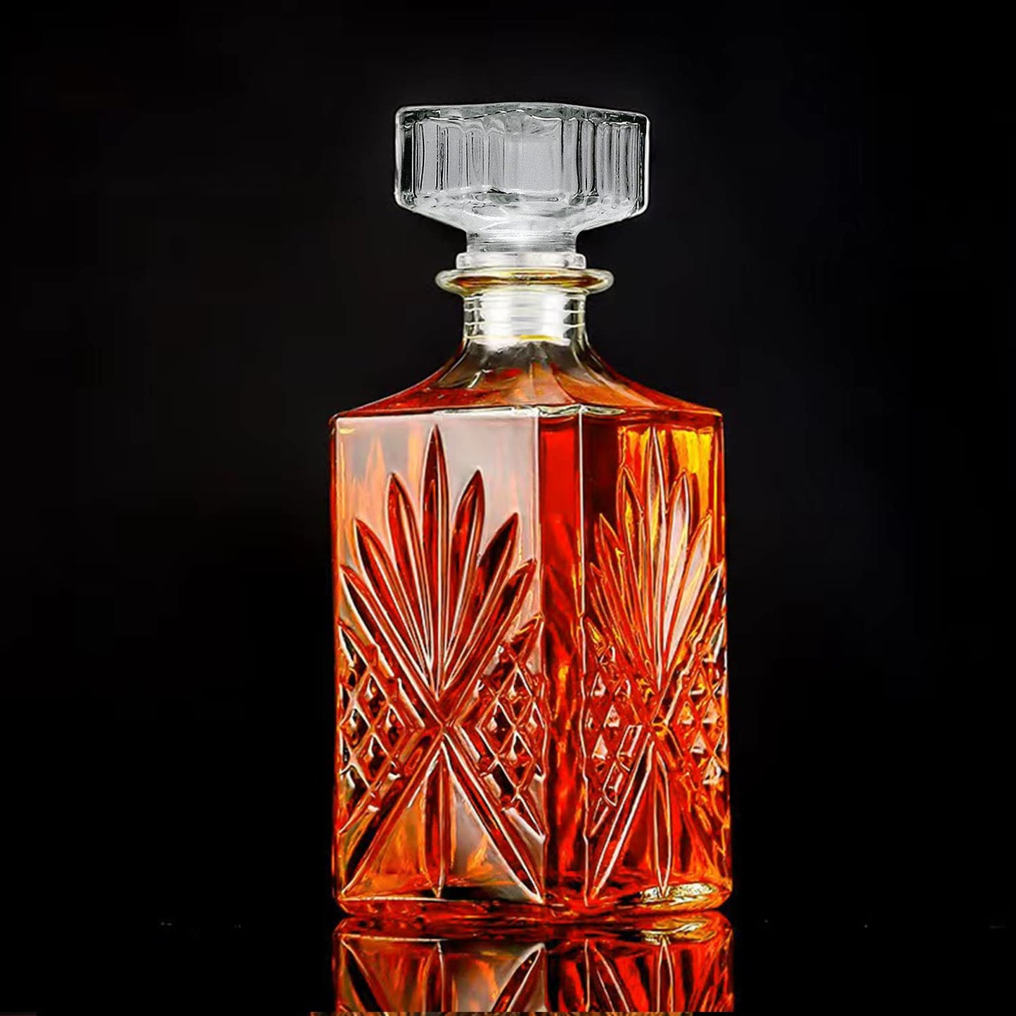 31oz Glass Whiskey Decanter Set for Spirits