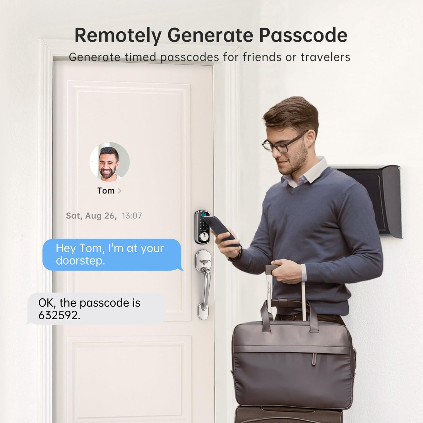 Smart Keyless WiFi Door Lock with Fingerprint