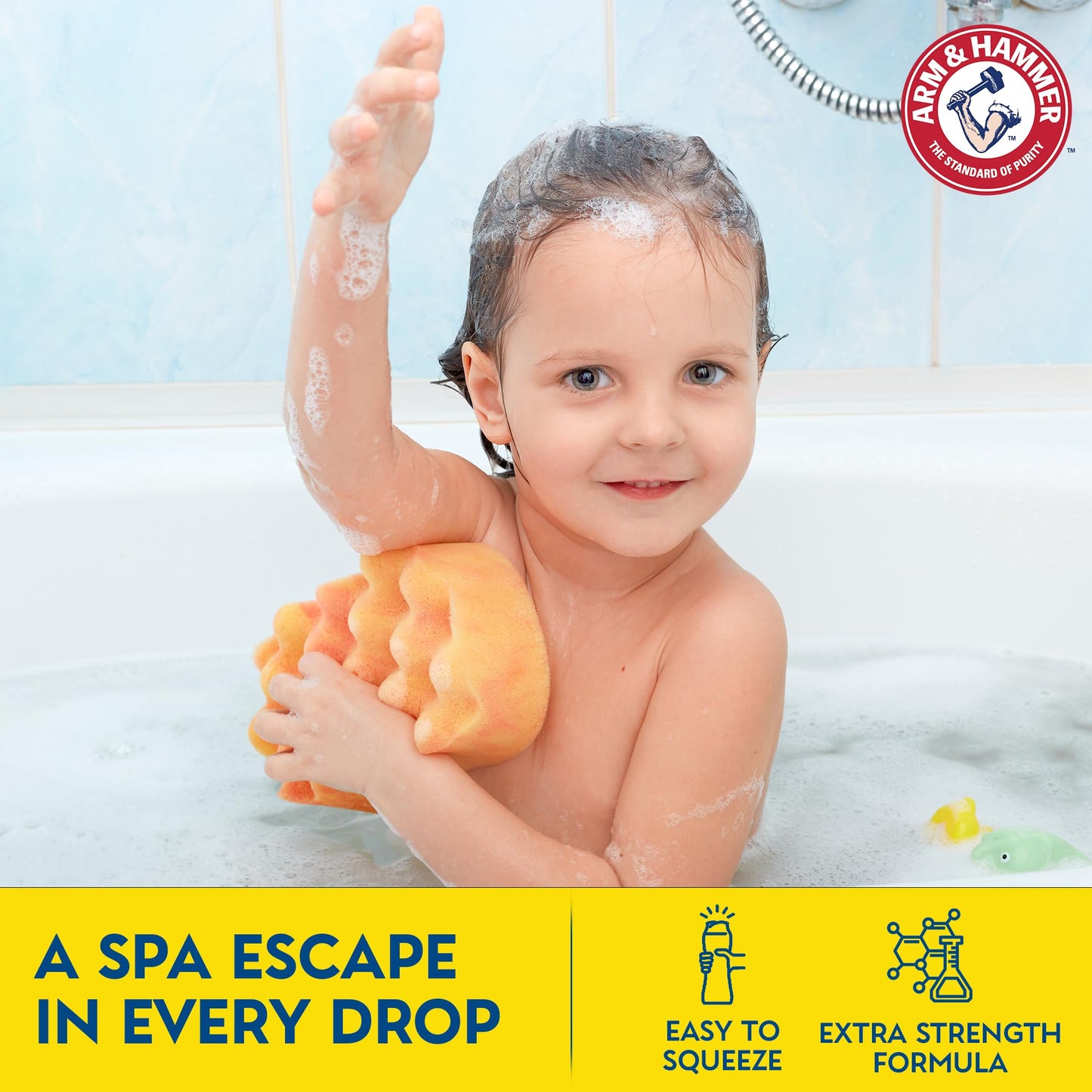 Arm & Hammer Essentials Kids Body Wash - 3-in-1 Watermelon Kiwi 22.5oz - Kids Shampoo and Body Wash And Conditioner - Non Toxic Body Wash