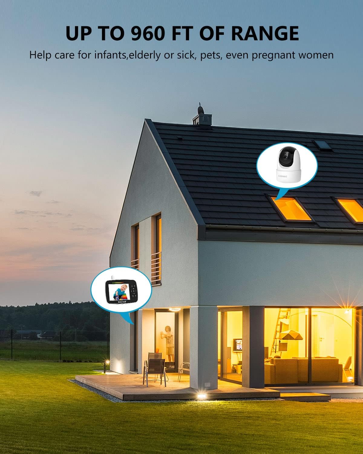 Kidsneed Baby Monitor with Camera and Audio