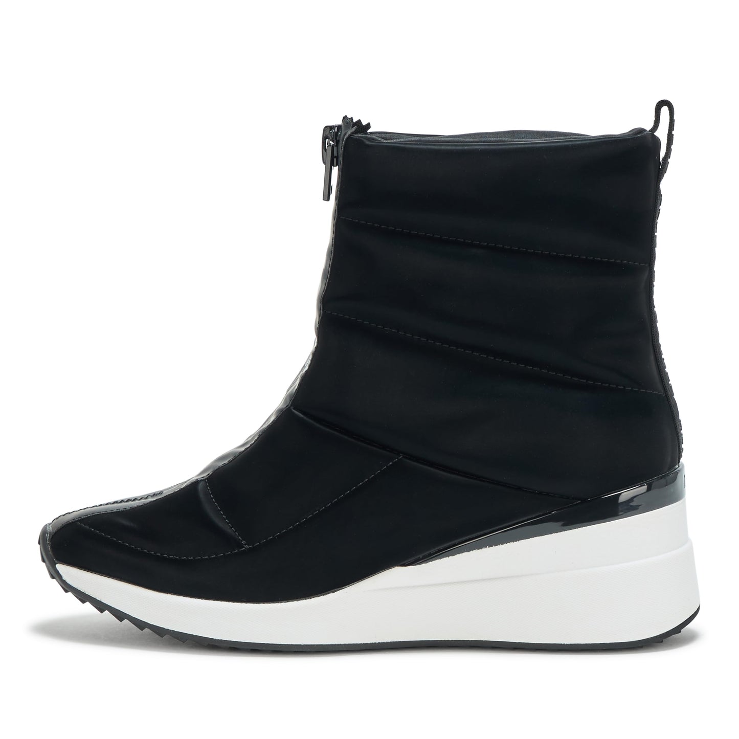 DKNY Women's Black Zip Up Wedge Sneakers